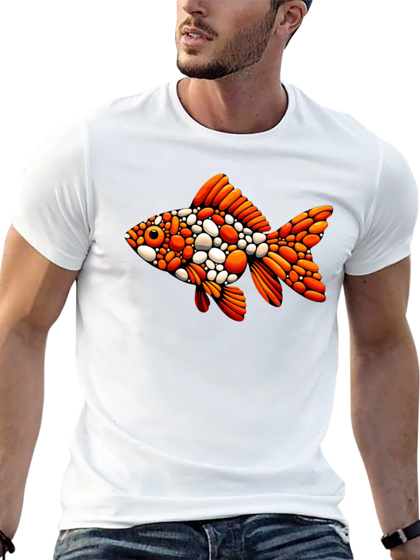 Goldfish Graphic Black T-Shirt