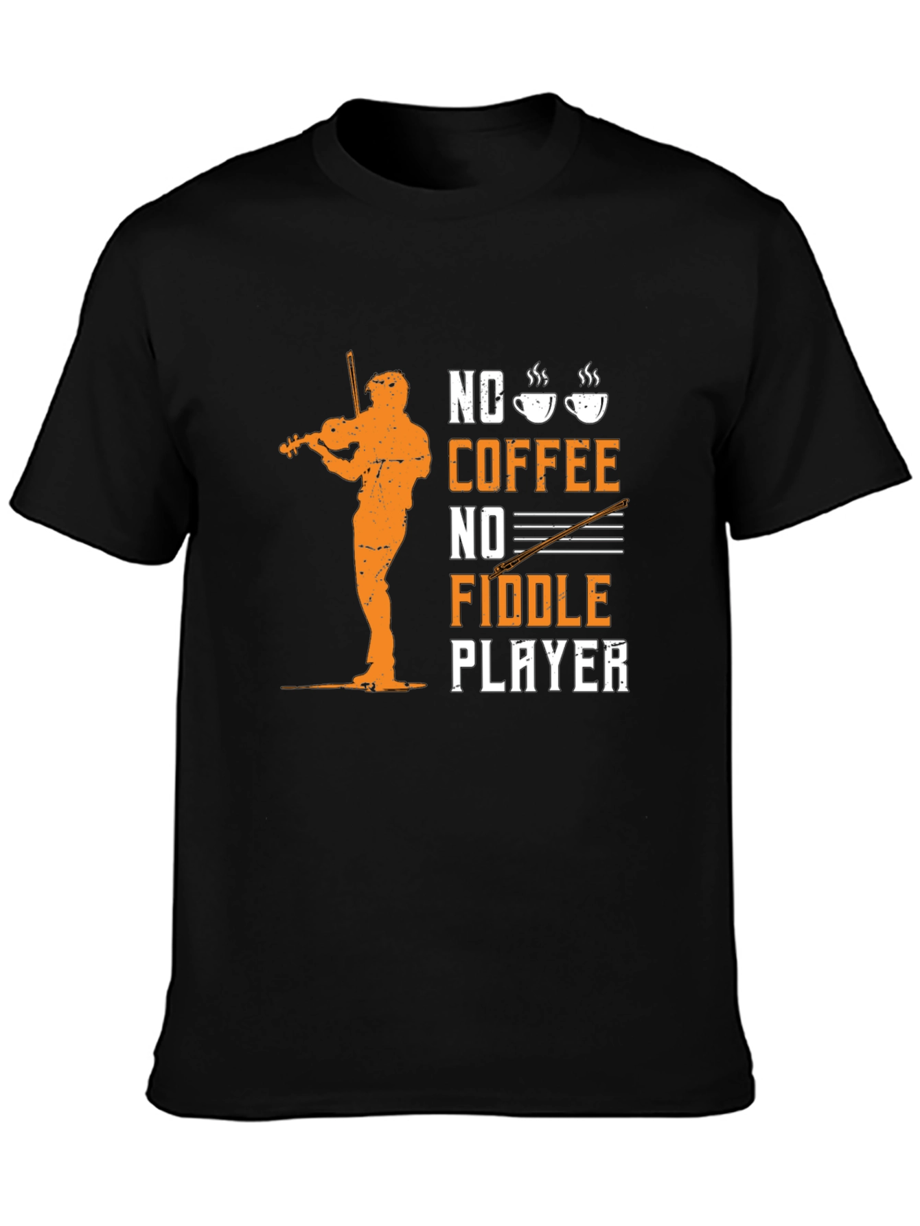 No Coffee No Fiddle Player T-Shirt