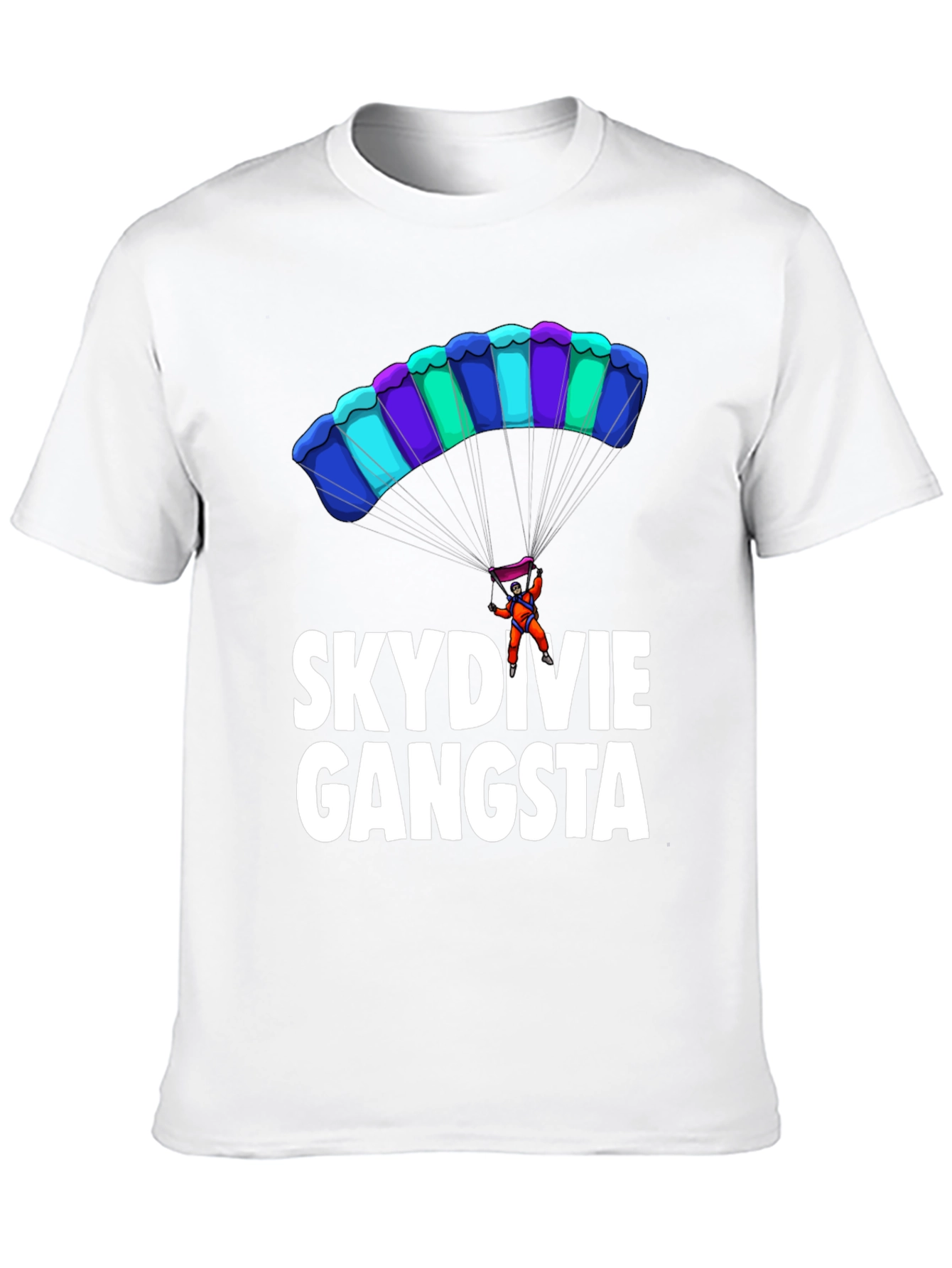 Skydiving Gangsta Graphic T-Shirt