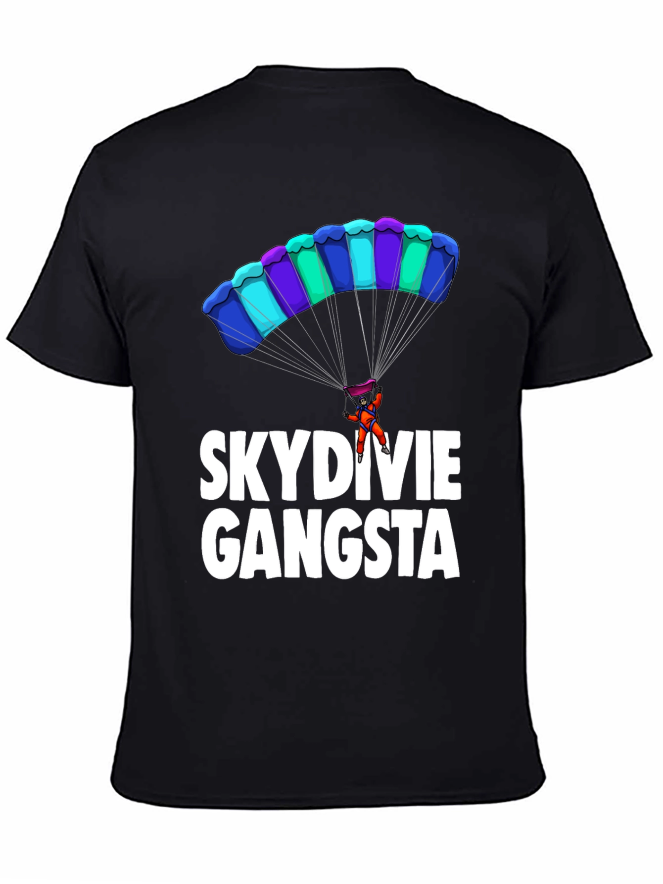 Skydiving Gangsta Graphic T-Shirt