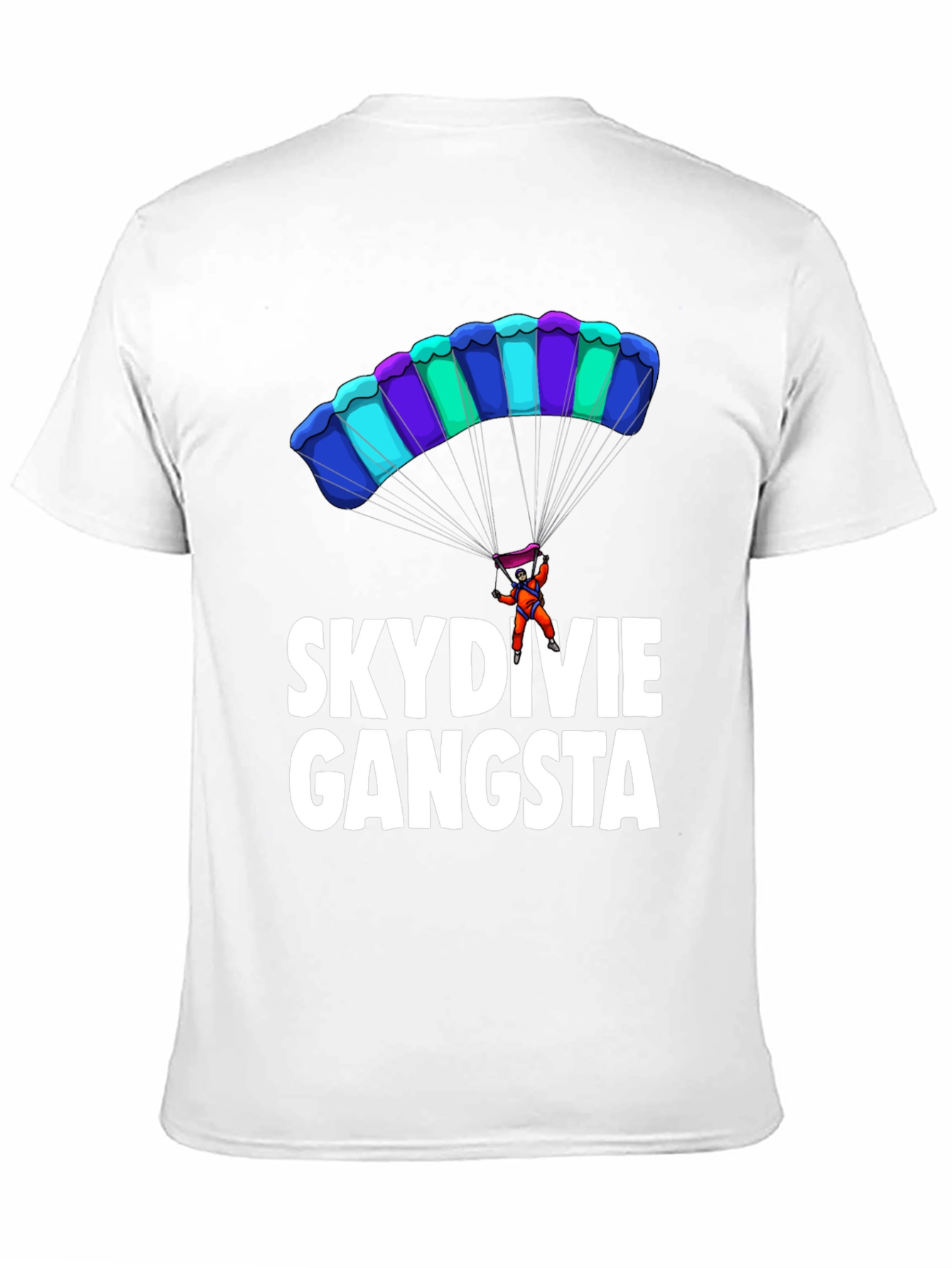 Skydiving Gangsta Graphic T-Shirt