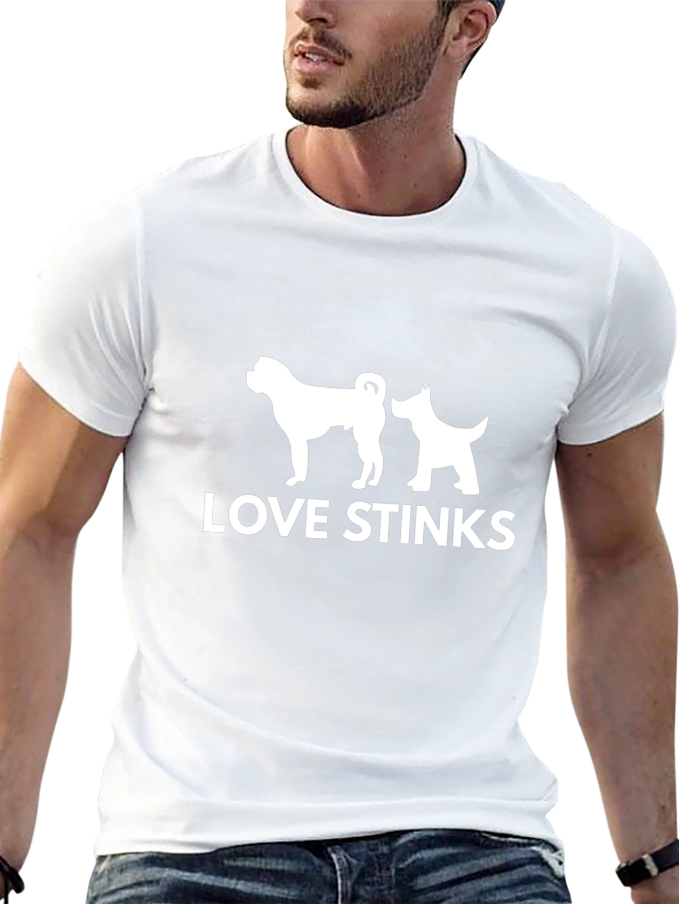 Love Stinks Graphic Tee - Black Humor Shirt
