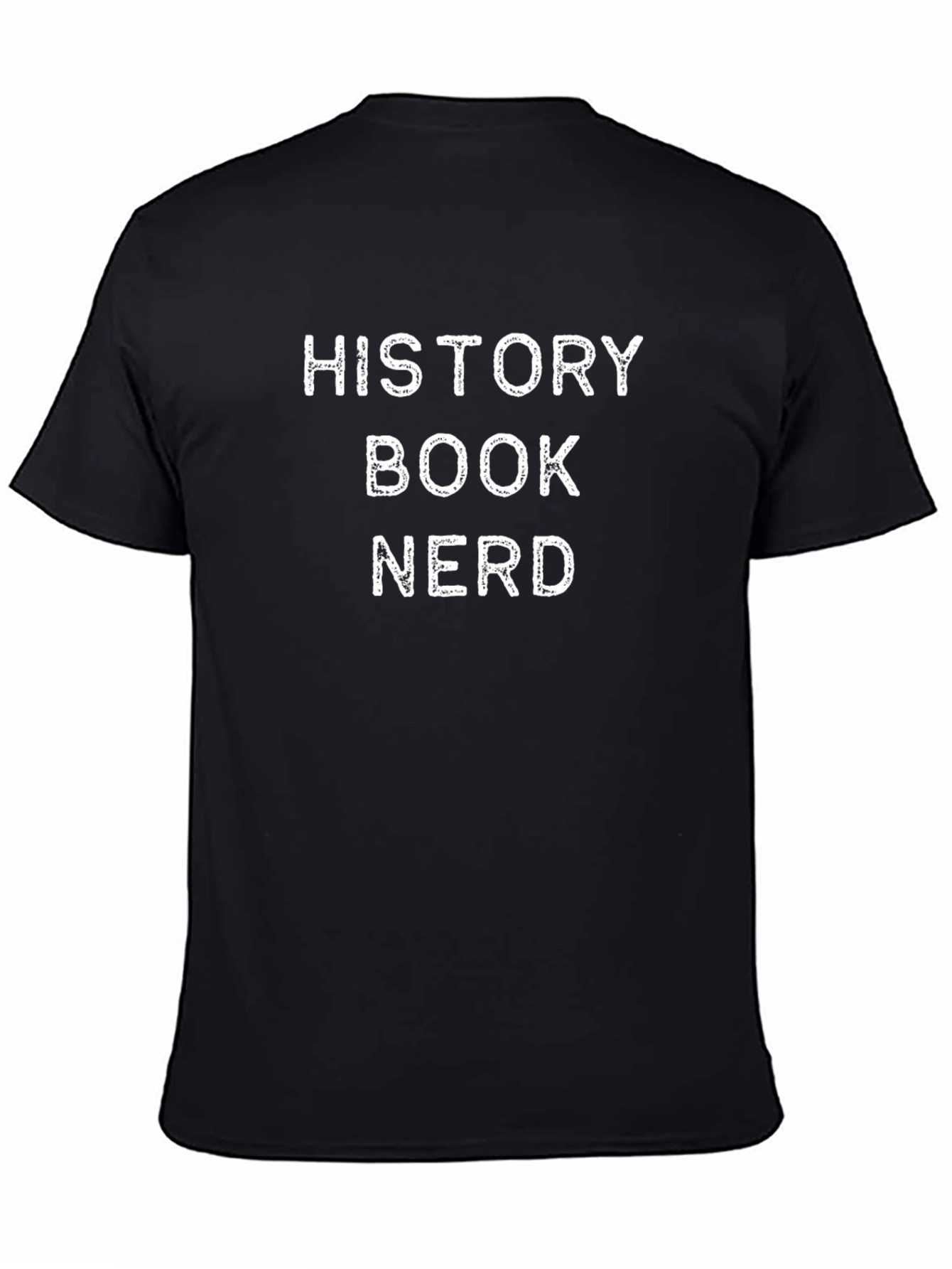 History Book Nerd Graphic T-Shirt - Black
