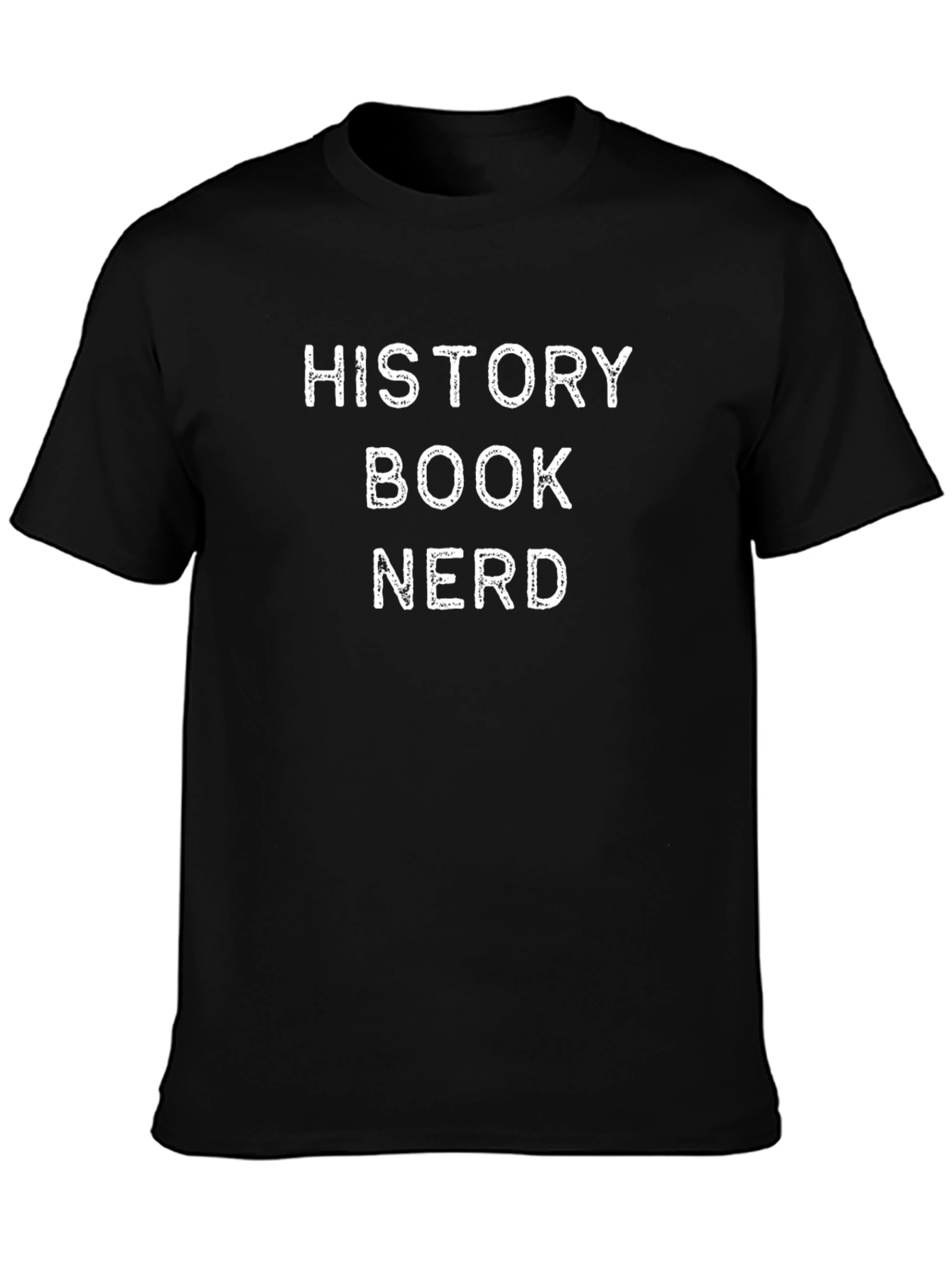 History Book Nerd Graphic T-Shirt - Black