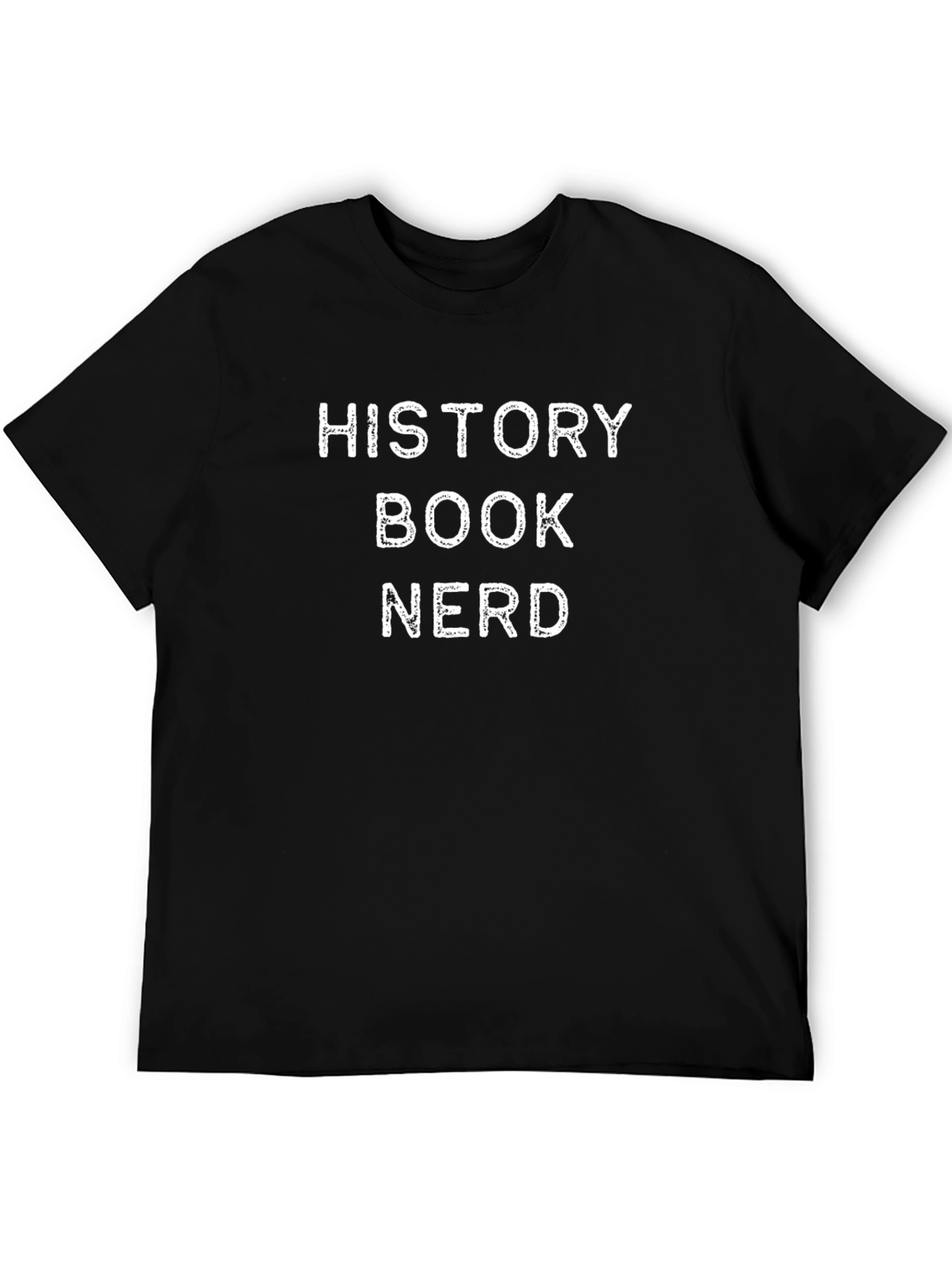 History Book Nerd Graphic T-Shirt - Black