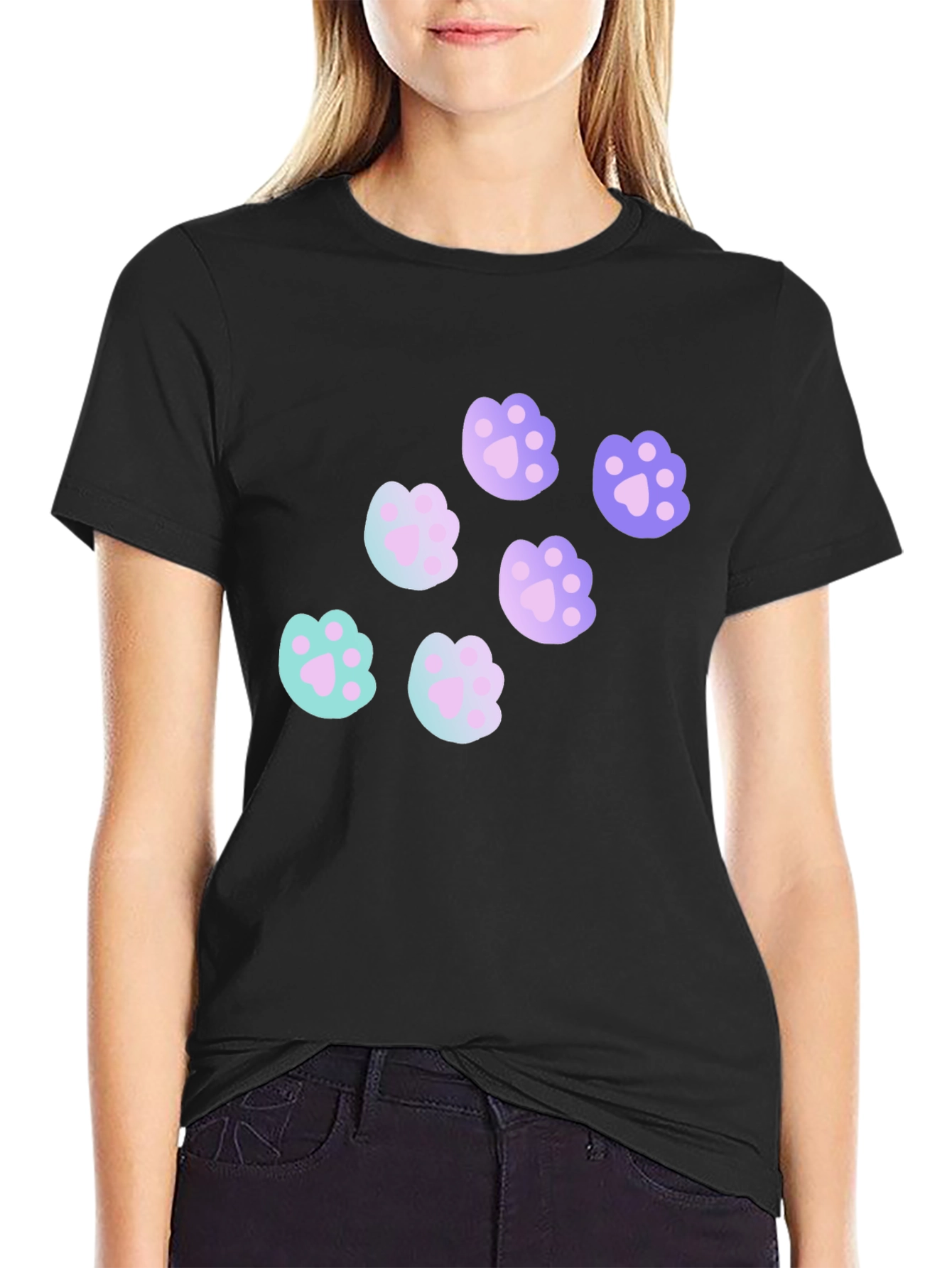Cute Paw Print T-Shirt
