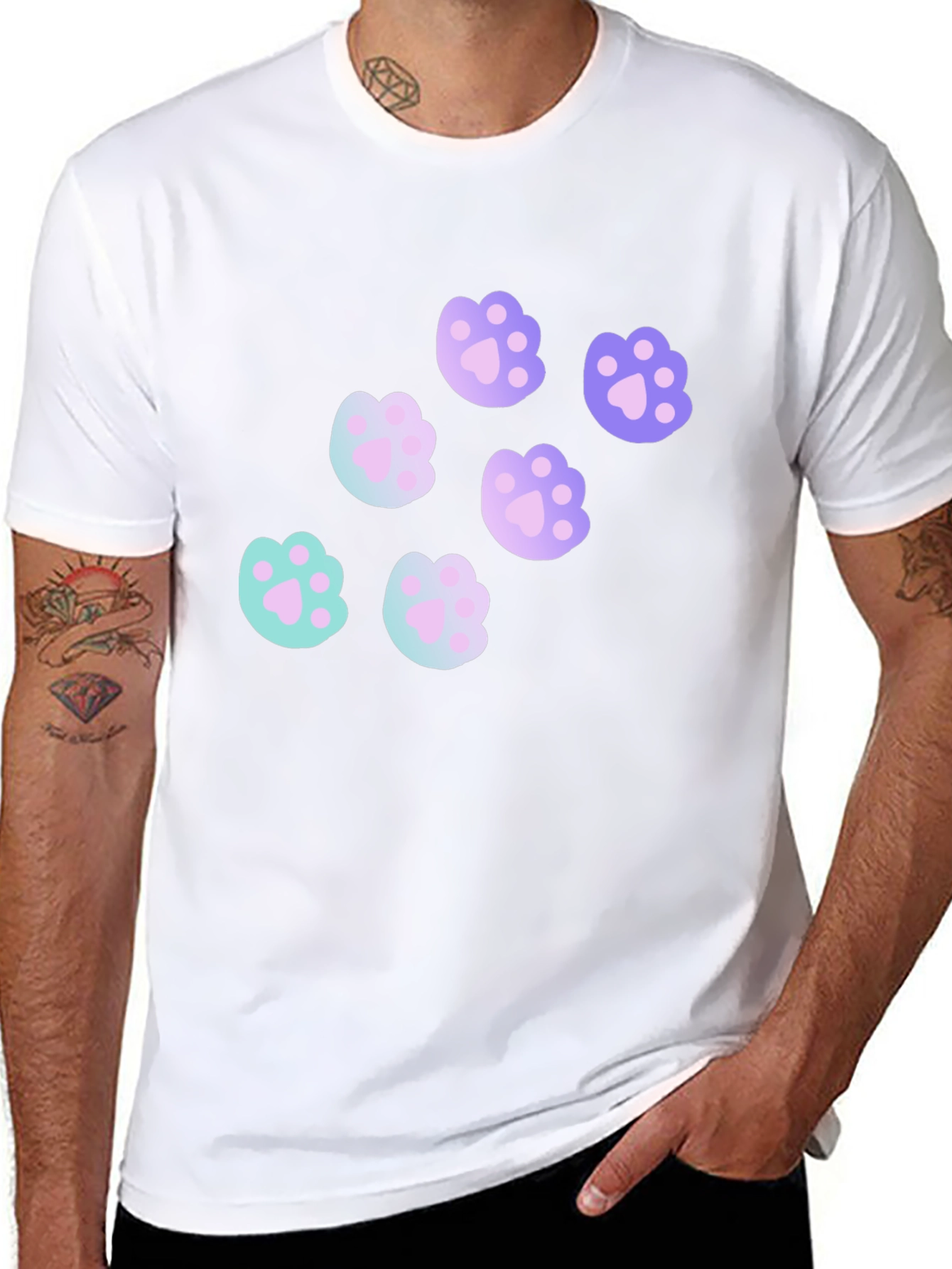 Cute Paw Print T-Shirt