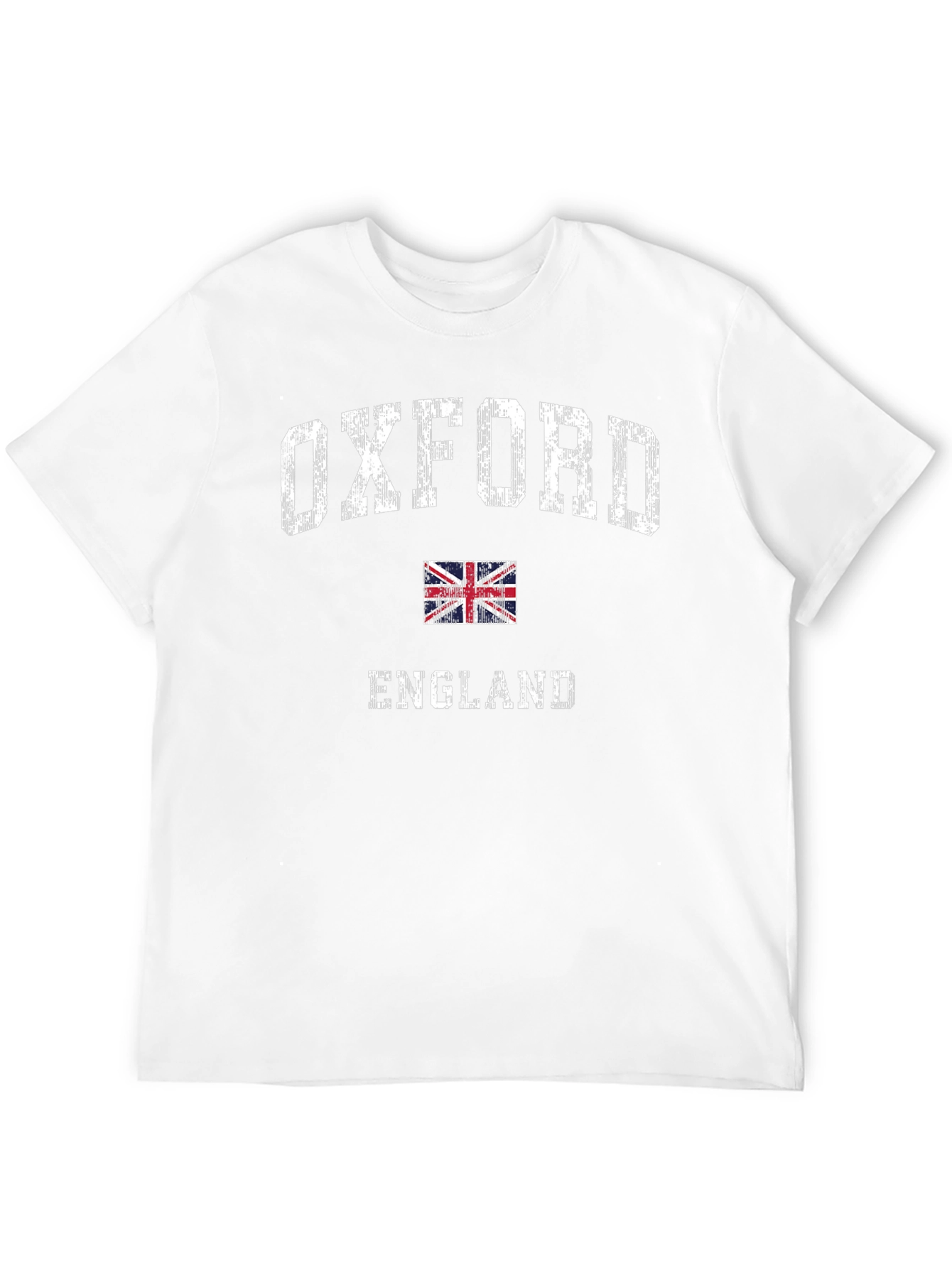 Oxford England UK Flag Mens Black T-Shirt