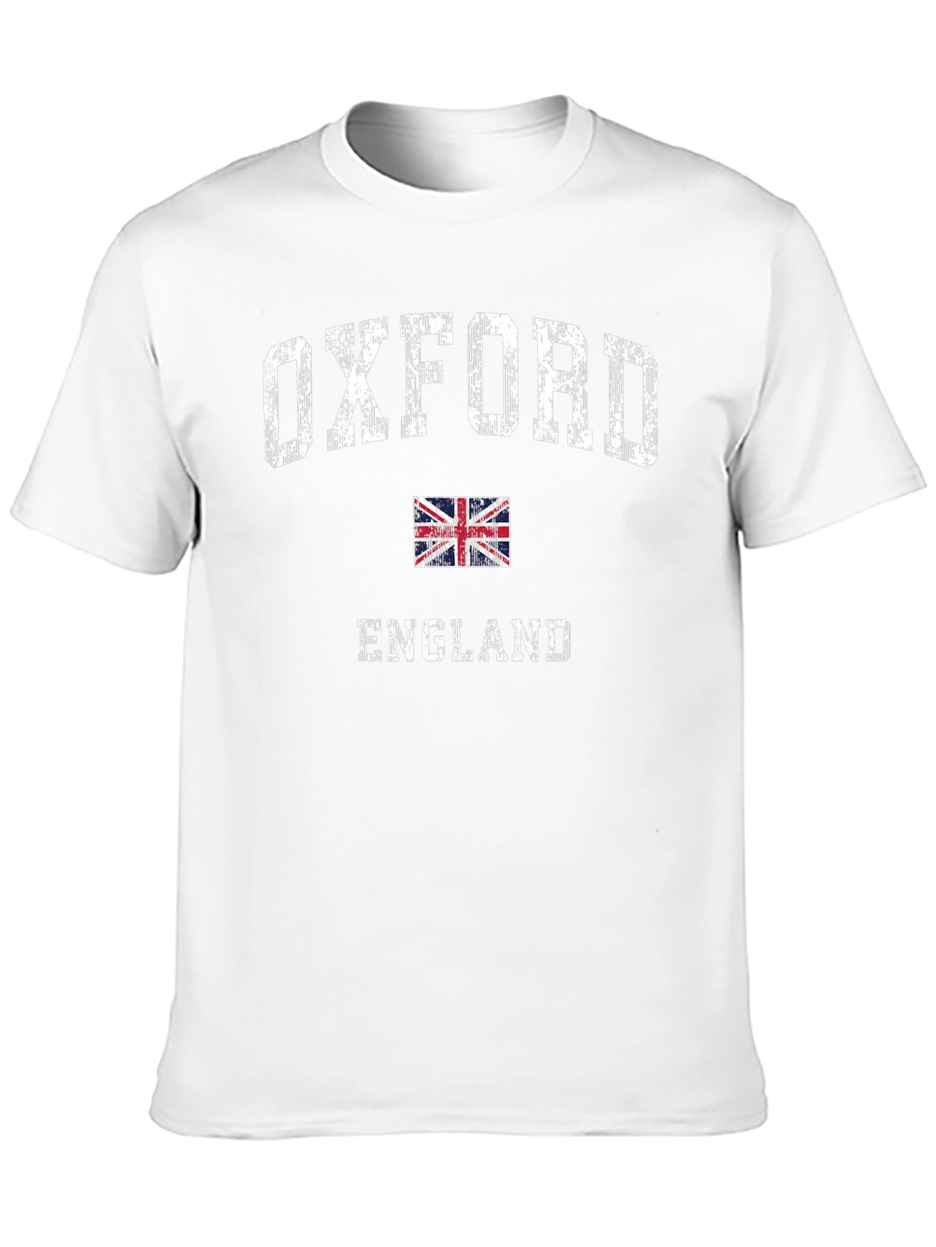 Oxford England UK Flag Mens Black T-Shirt