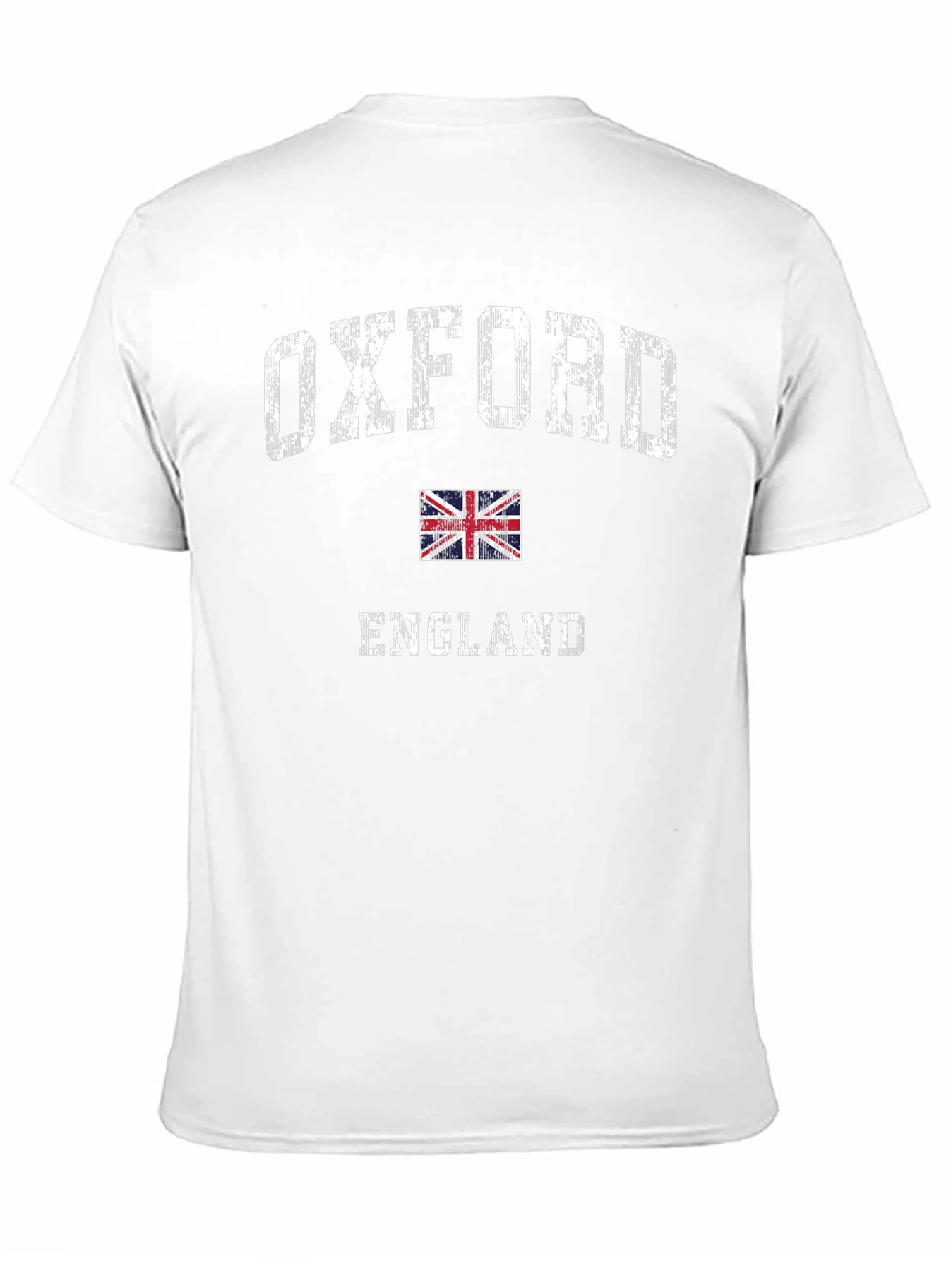 Oxford England UK Flag Mens Black T-Shirt