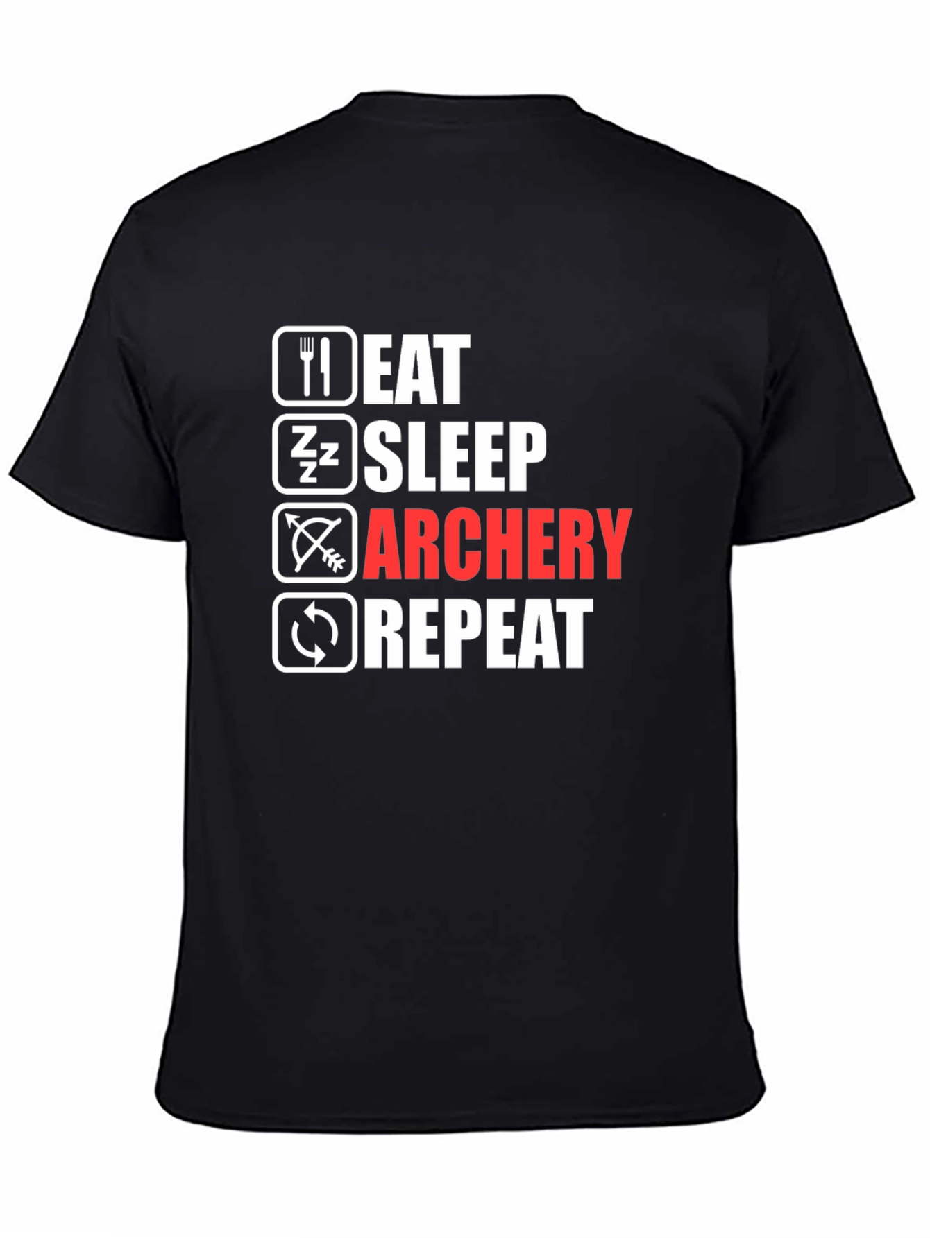 Eat Sleep Archery Repeat Graphic Tee
