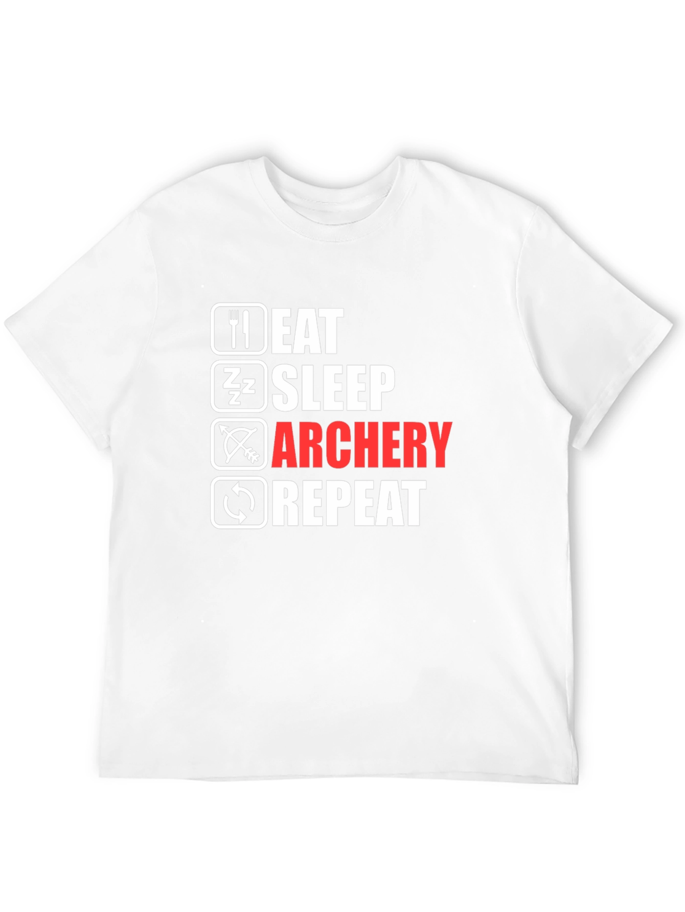 Eat Sleep Archery Repeat Graphic Tee