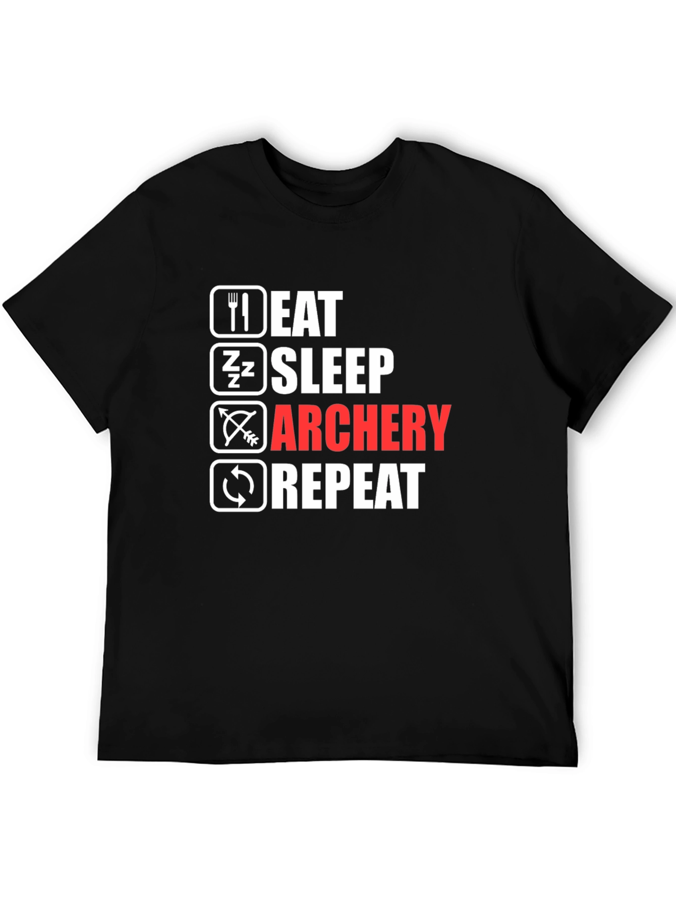 Eat Sleep Archery Repeat Graphic Tee