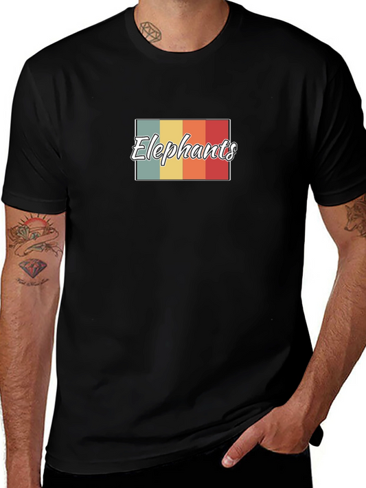 Retro Elephants T-Shirt - Vintage Style Graphic Tee
