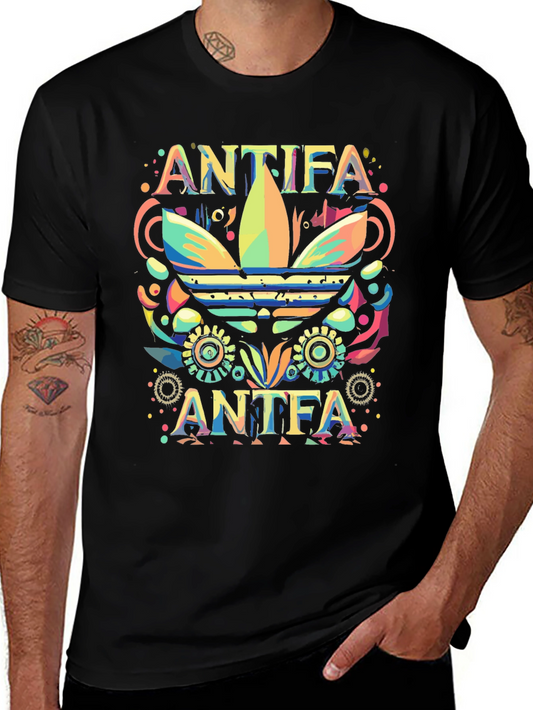Antifa Adidas Inspired Graphic Tee - Unisex