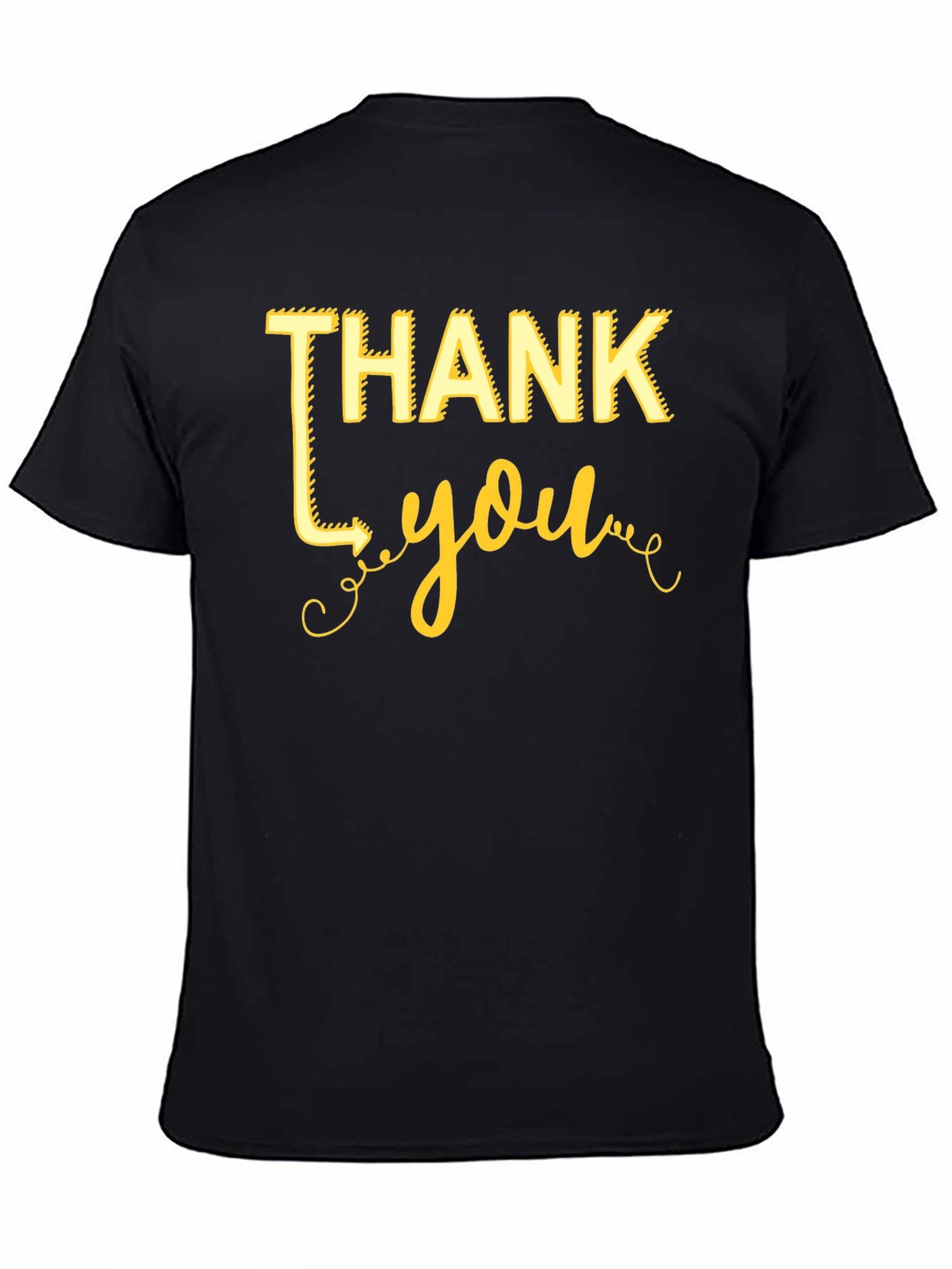 Thank You Graphic Tee - Black