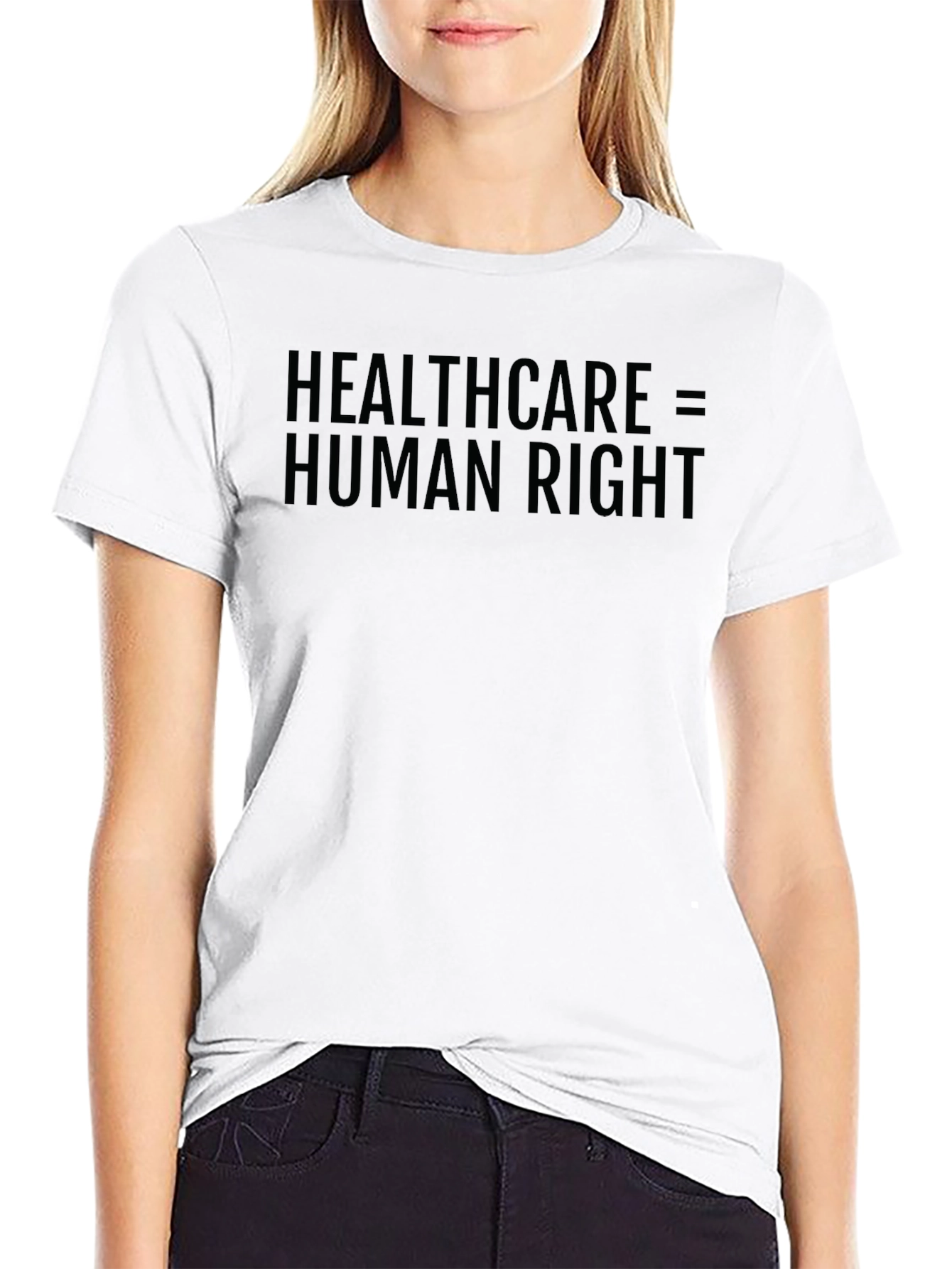Healthcare is a Human Right Black T-Shirt
