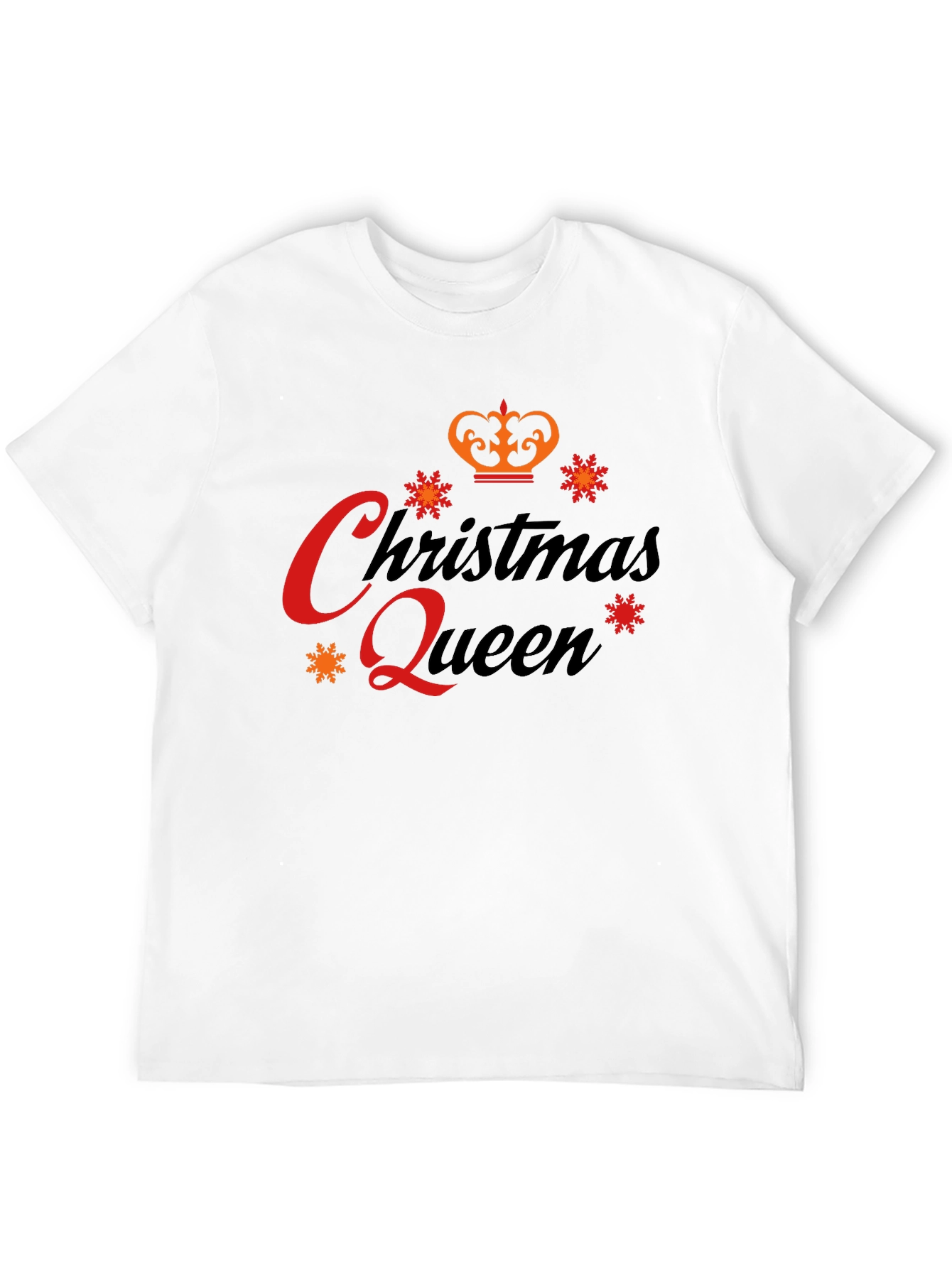Christmas Queen Black Graphic Tee