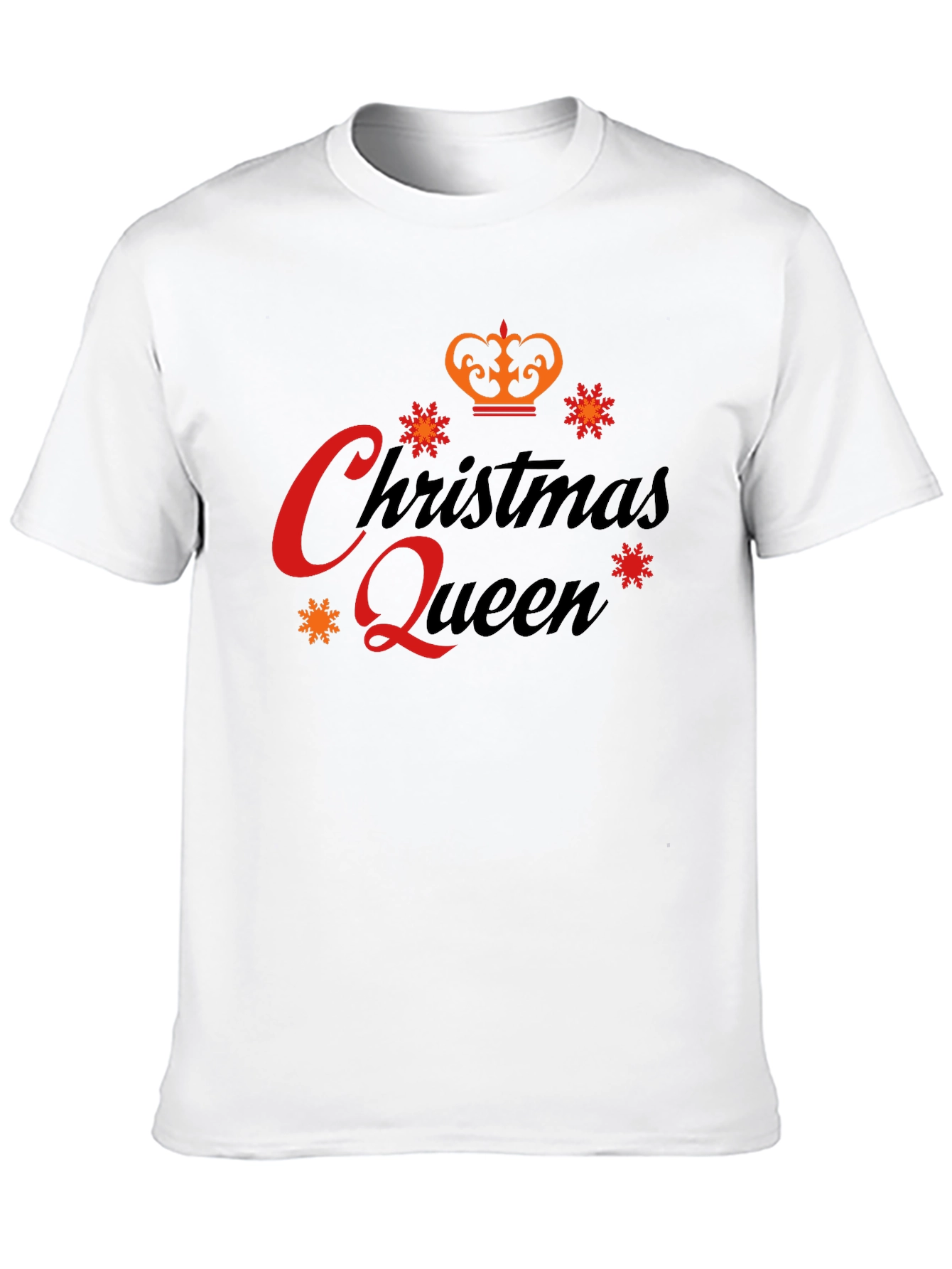 Christmas Queen Black Graphic Tee
