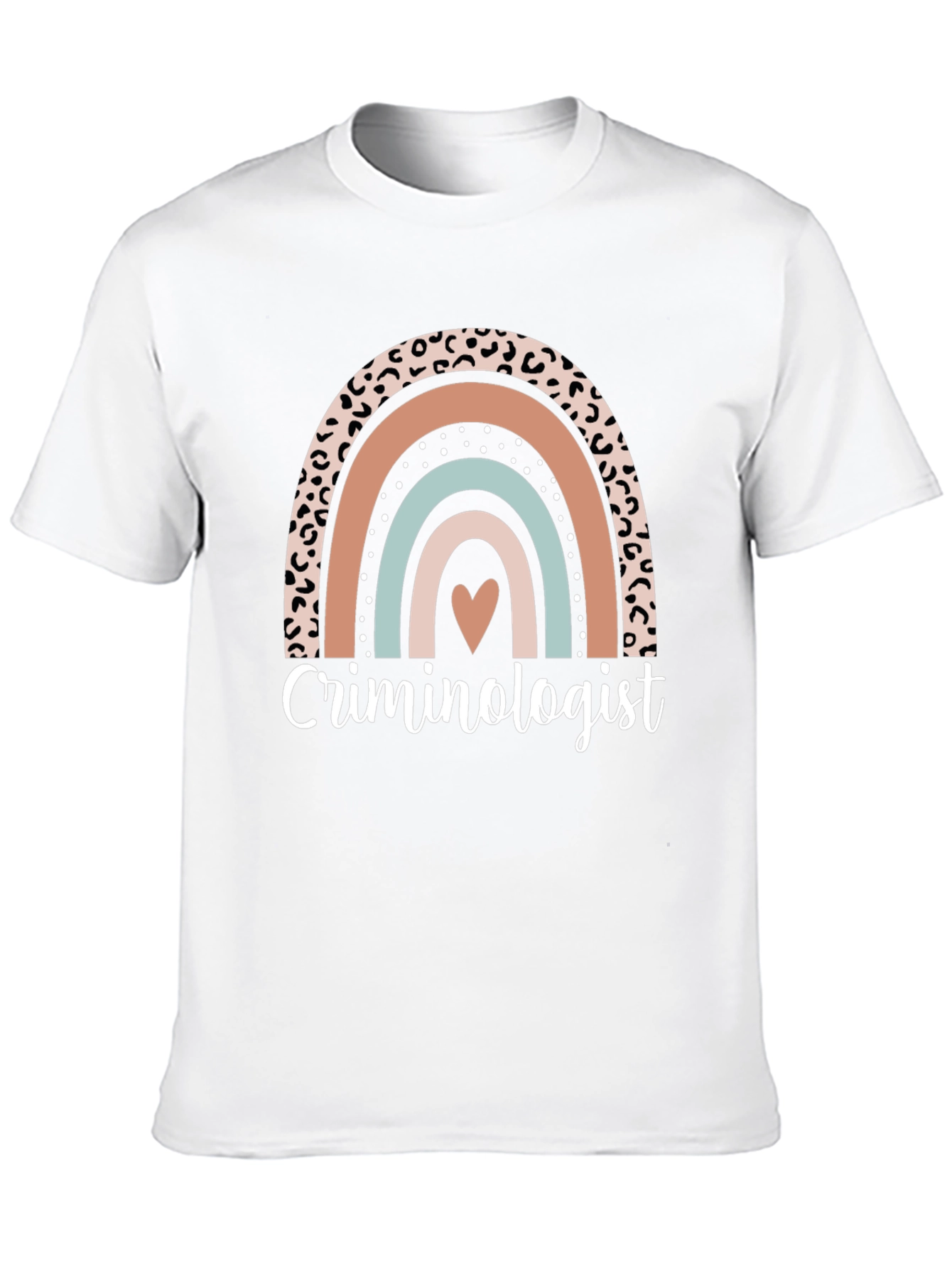 Criminologist Rainbow Graphic T-Shirt