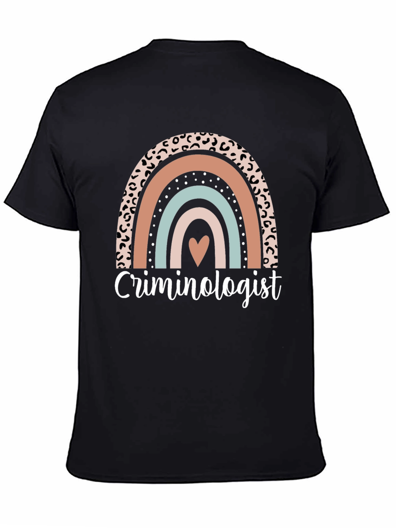 Criminologist Rainbow Graphic T-Shirt