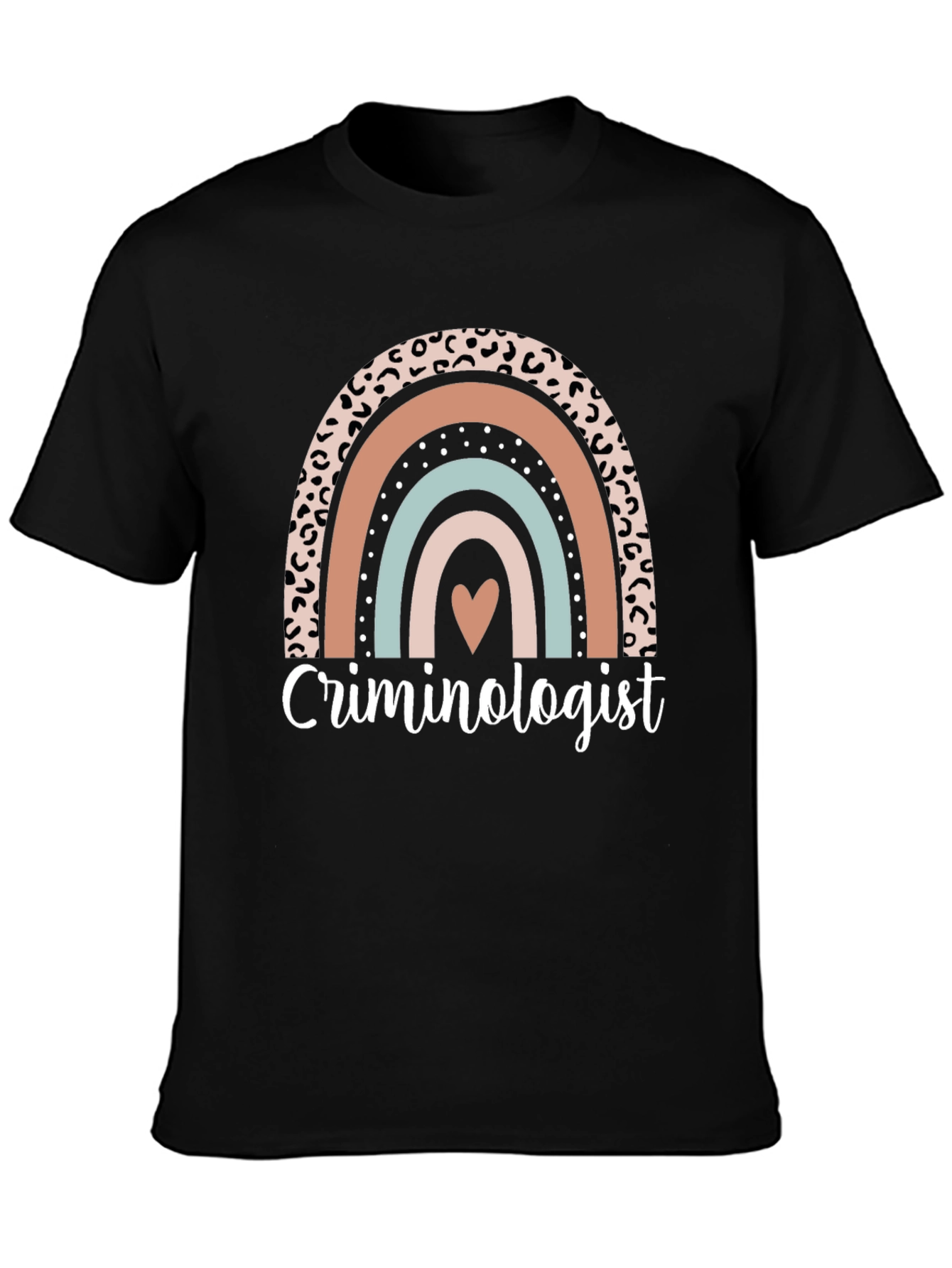 Criminologist Rainbow Graphic T-Shirt