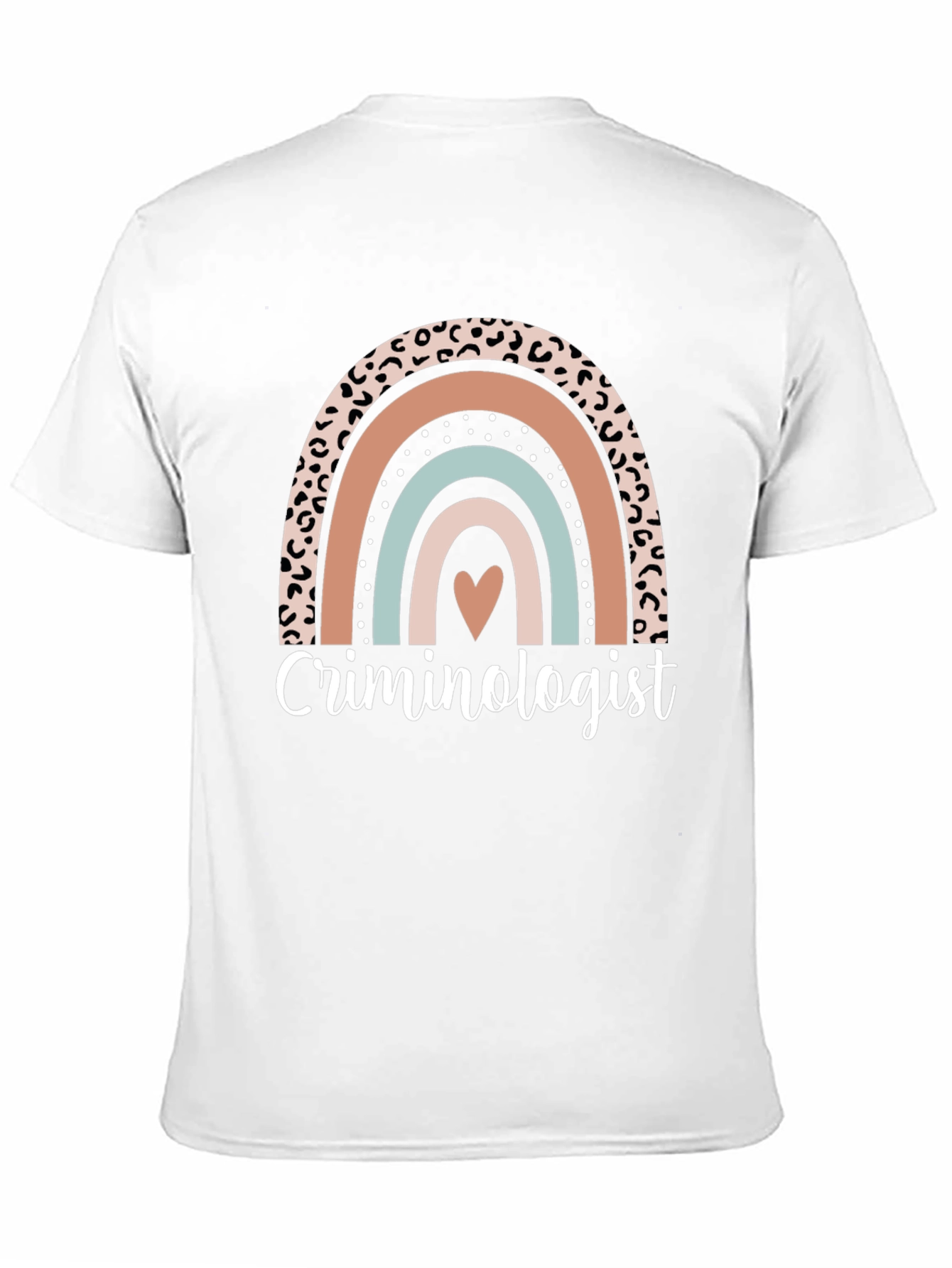 Criminologist Rainbow Graphic T-Shirt