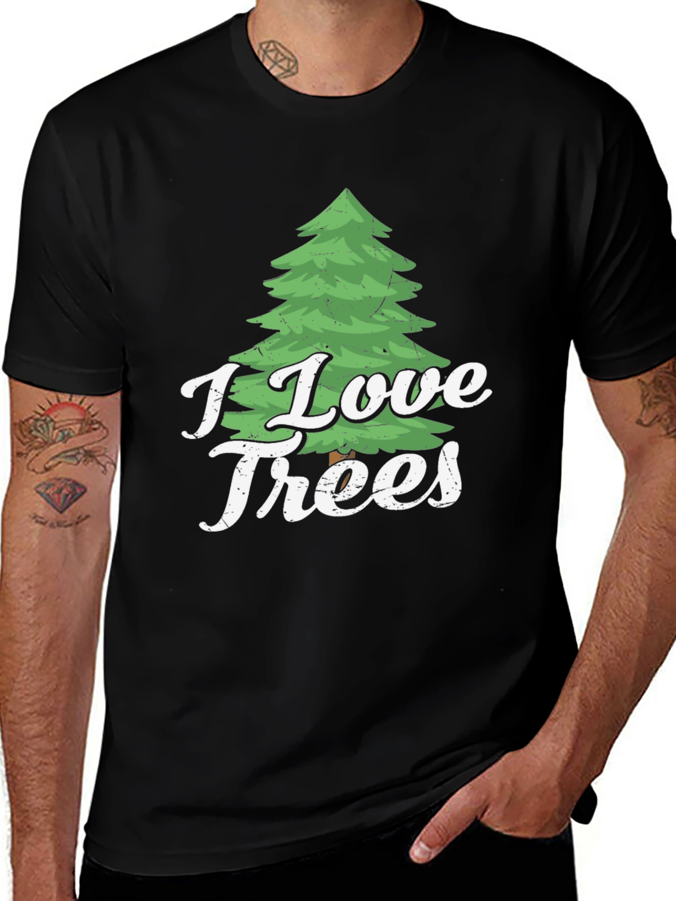 I Love Trees Graphic Print T-Shirt