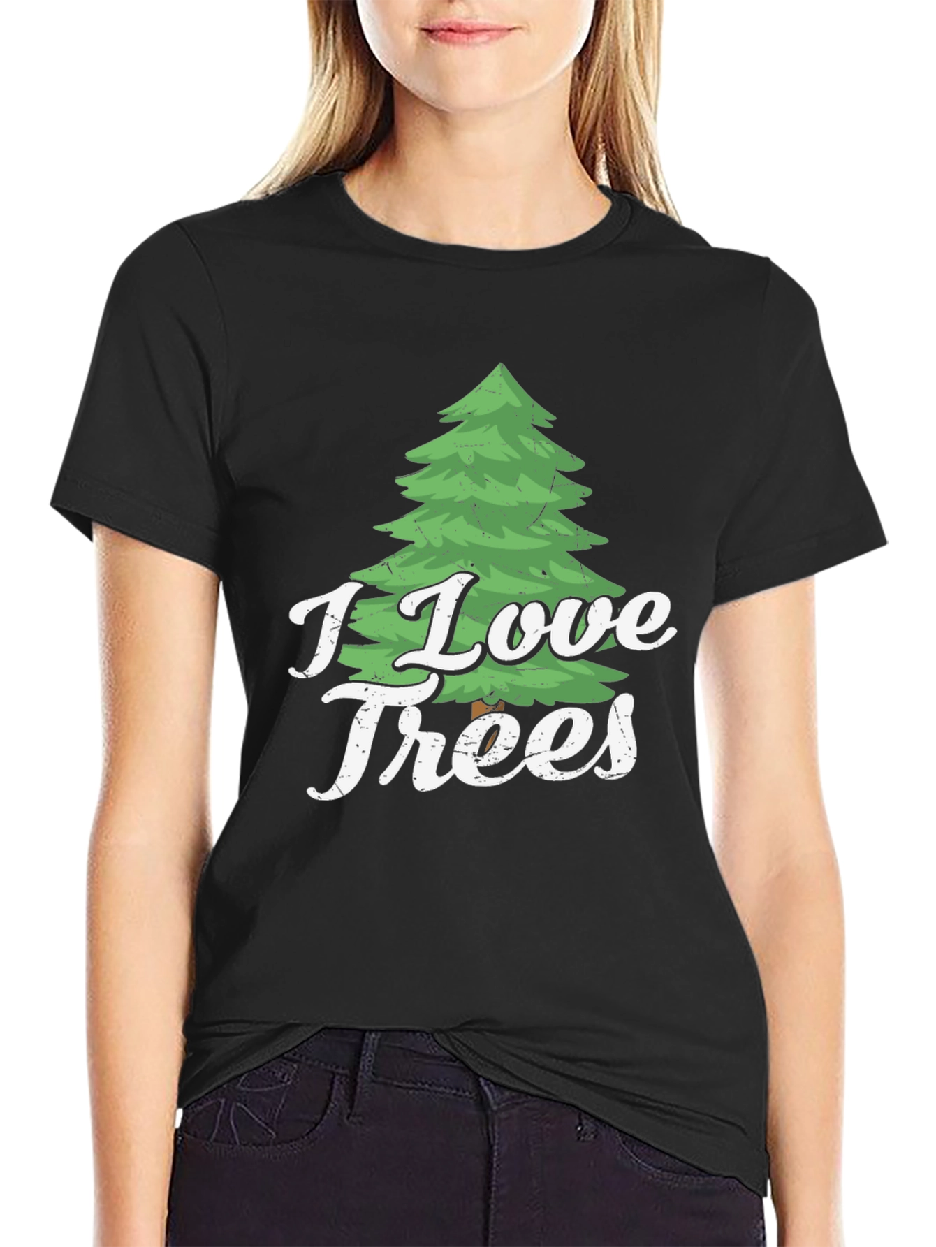 I Love Trees Graphic Print T-Shirt