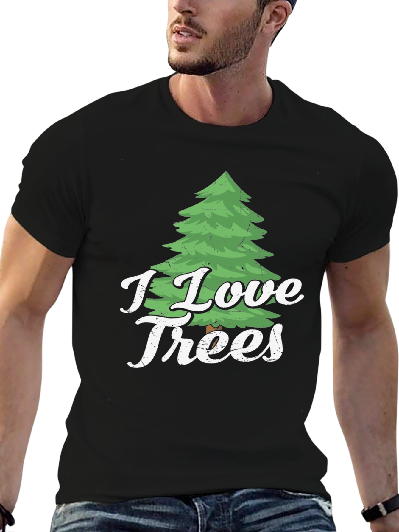 I Love Trees Graphic Print T-Shirt