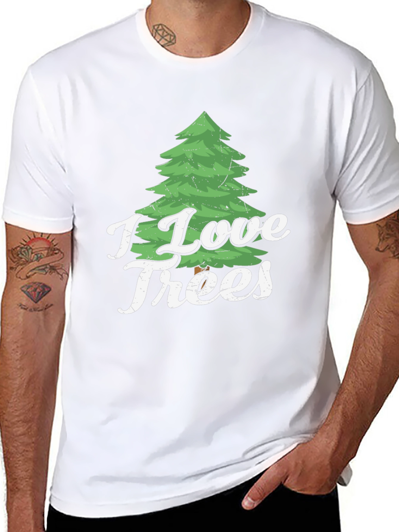 I Love Trees Graphic Print T-Shirt