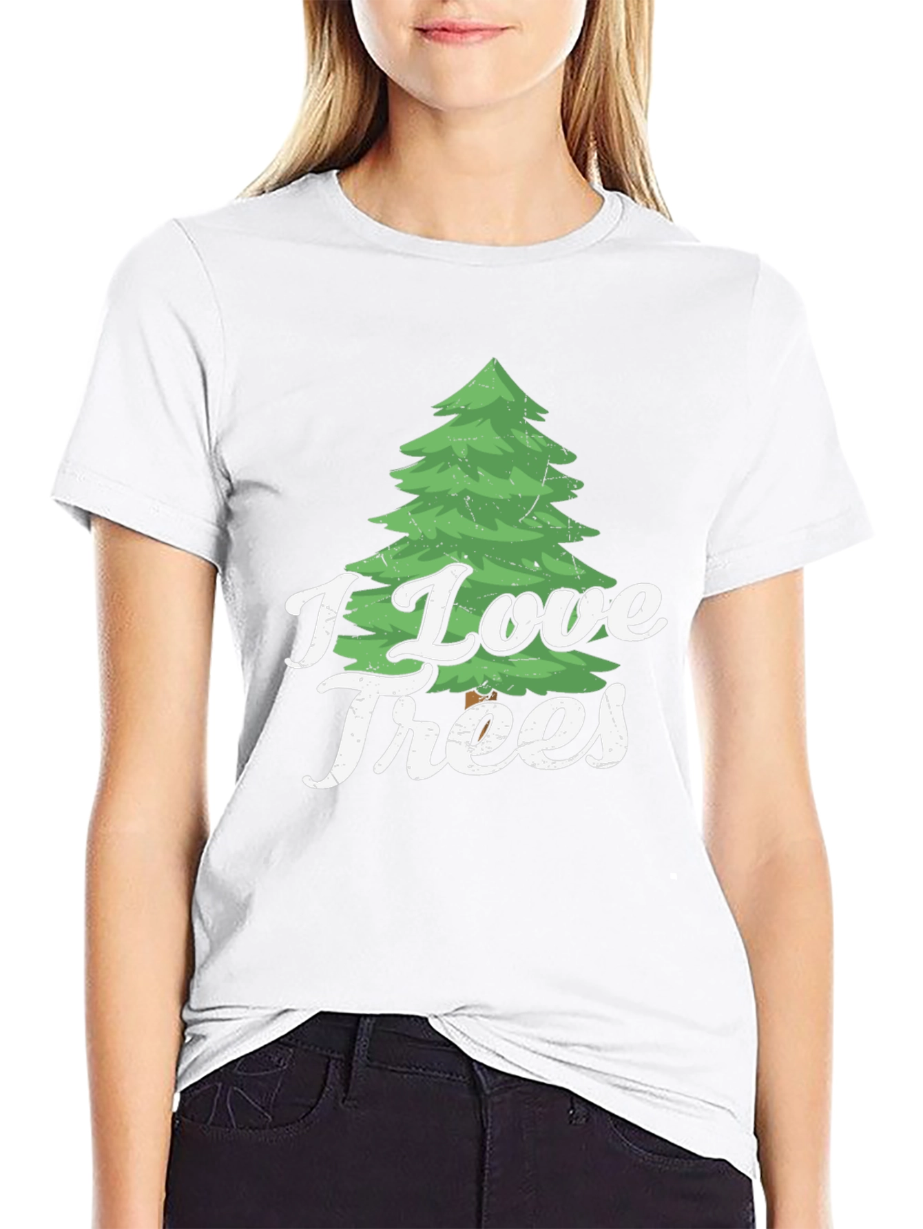 I Love Trees Graphic Print T-Shirt
