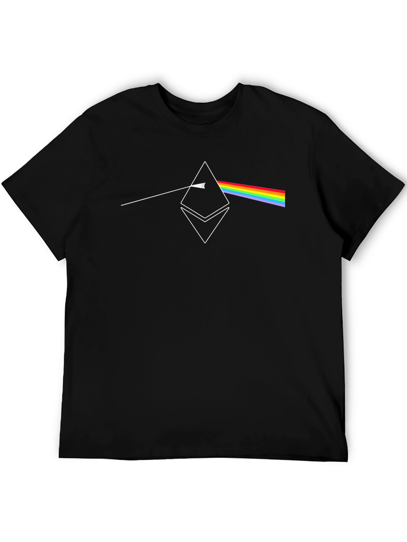 Ethereum Prism T-Shirt - Crypto Rainbow Design