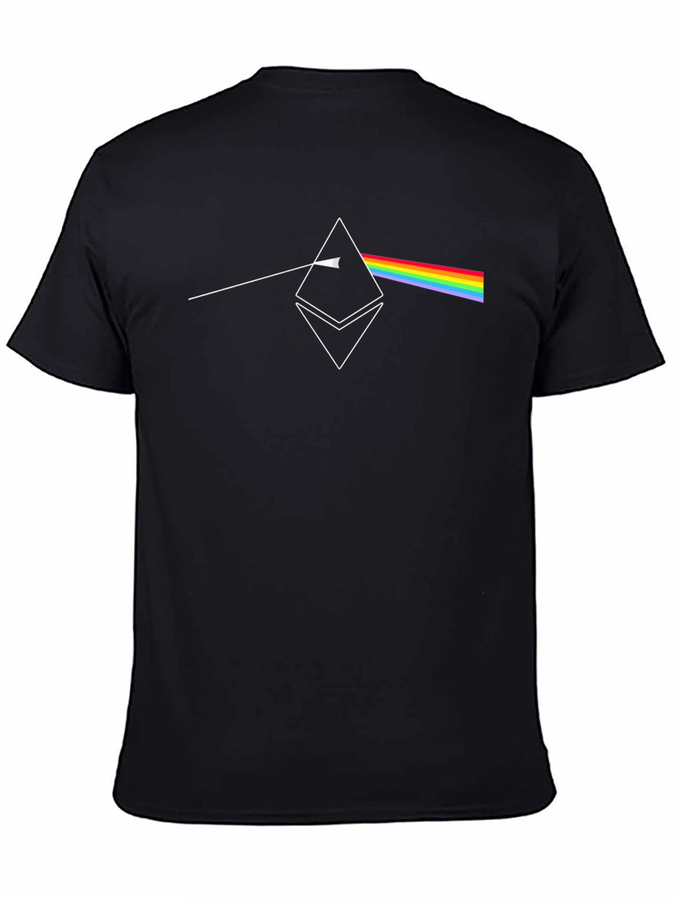Ethereum Prism T-Shirt - Crypto Rainbow Design
