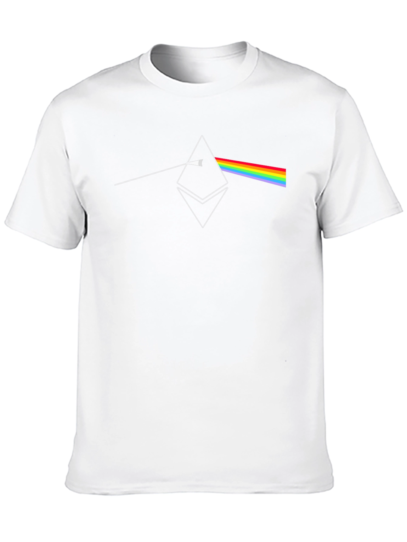 Ethereum Prism T-Shirt - Crypto Rainbow Design