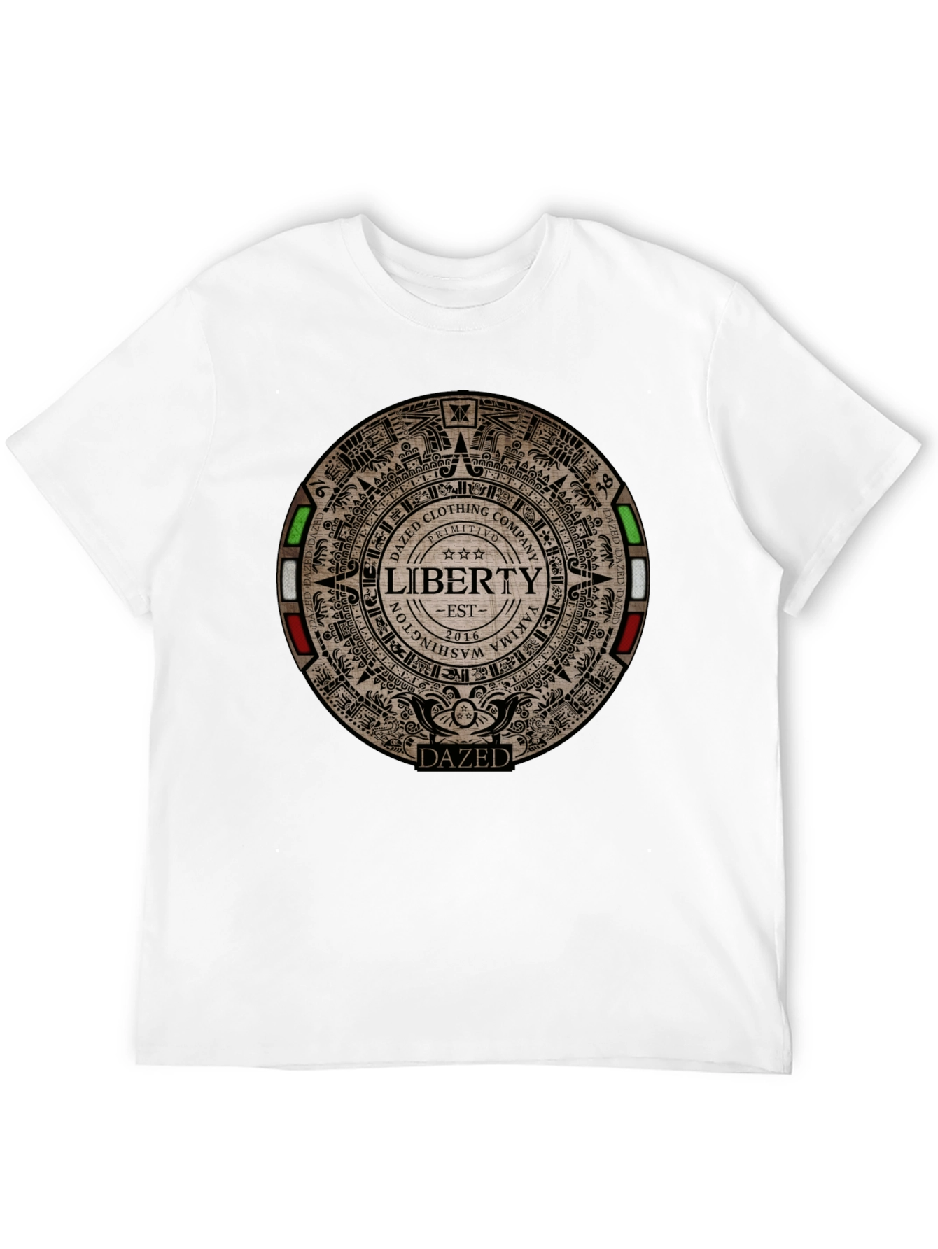 Dazed Clothing Liberty Aztec Graphic T-Shirt