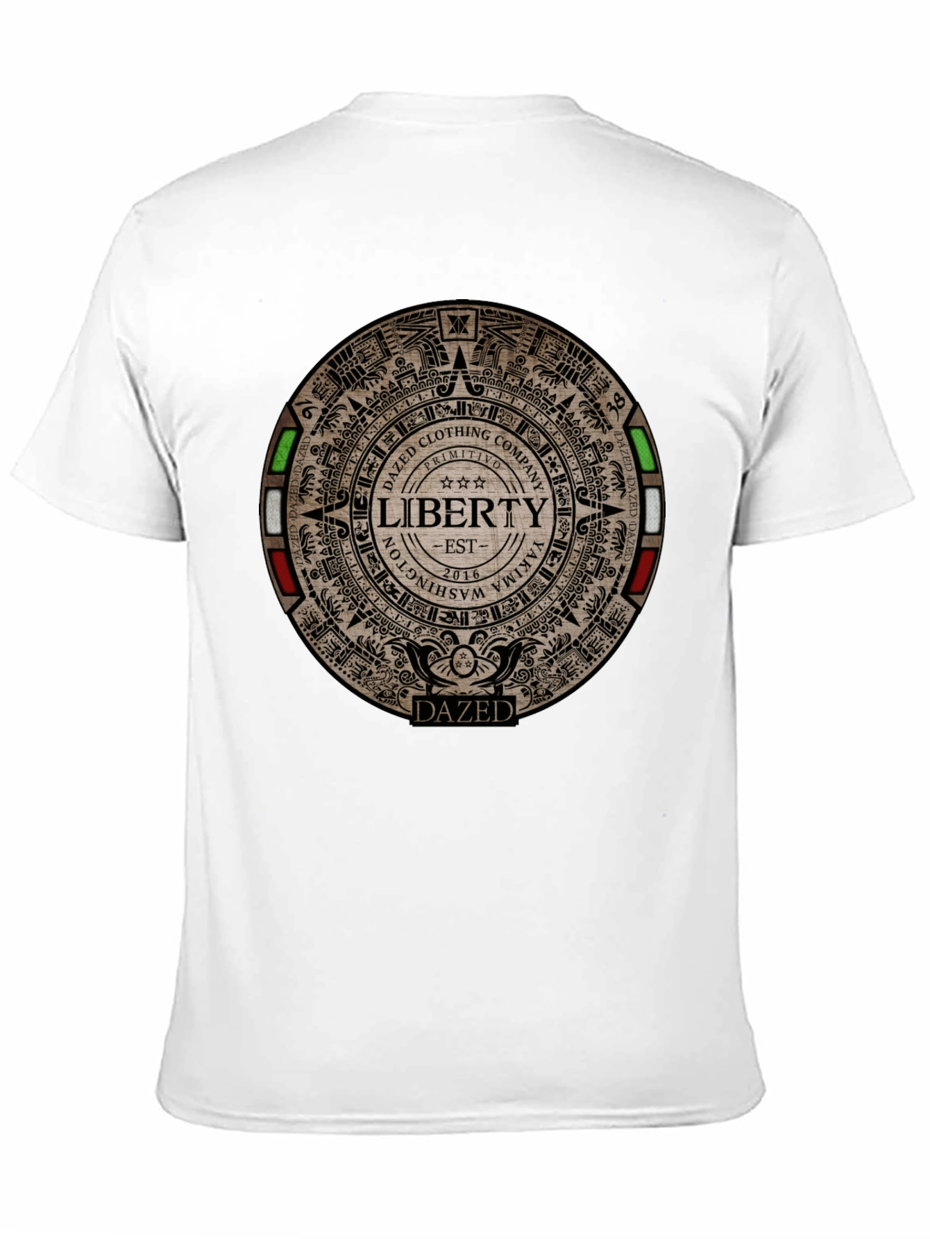 Dazed Clothing Liberty Aztec Graphic T-Shirt