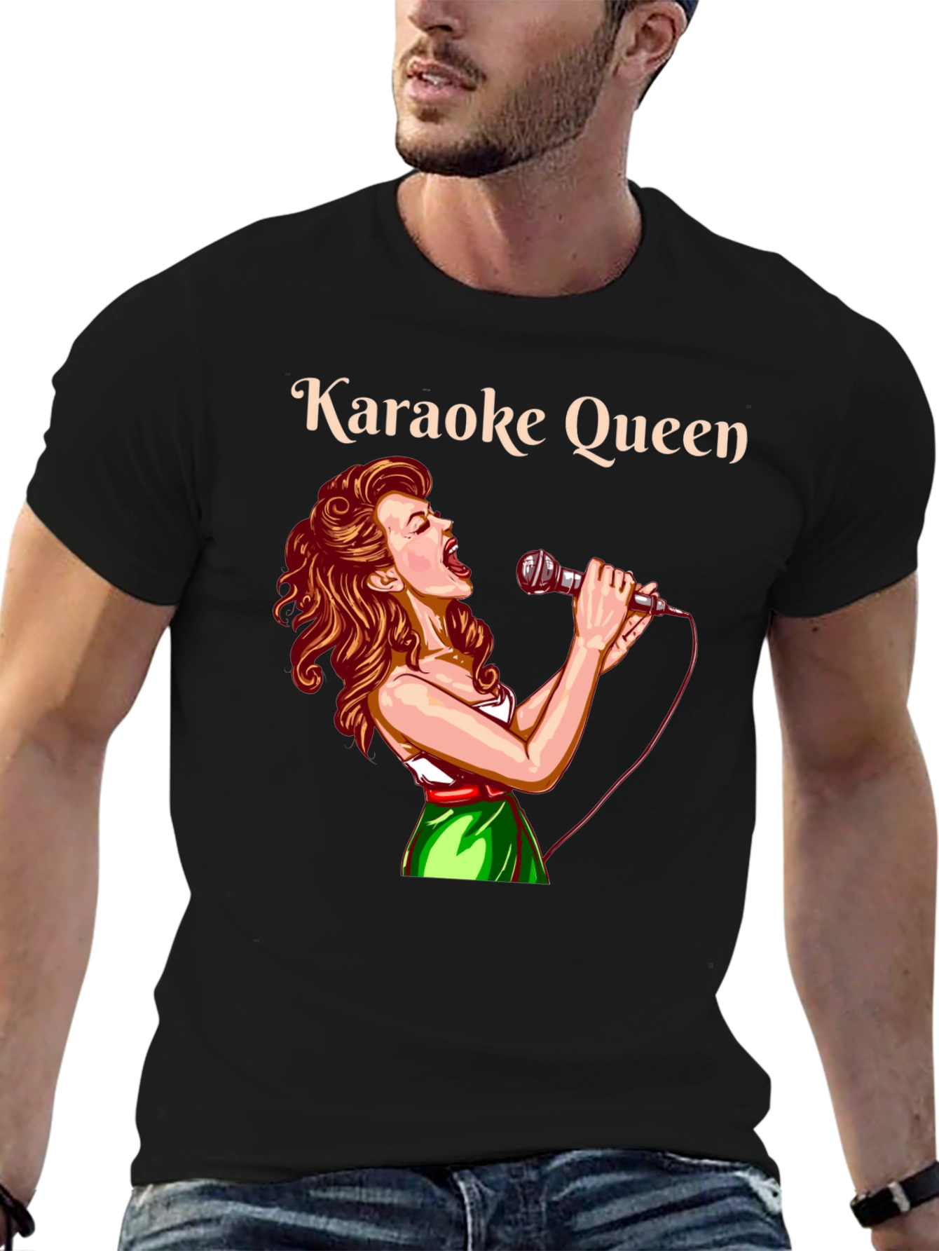 Karaoke Queen Graphic T-Shirt