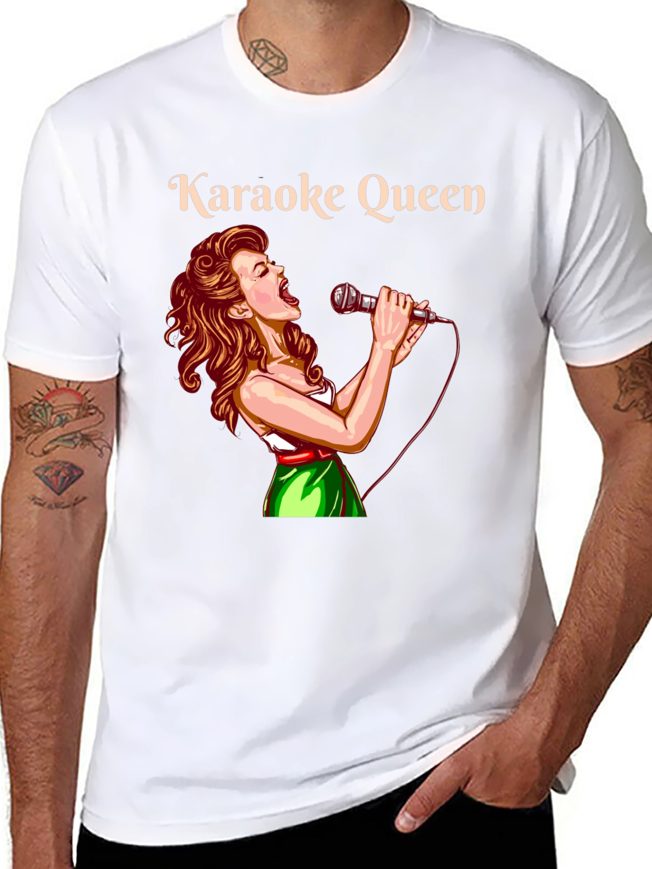 Karaoke Queen Graphic T-Shirt