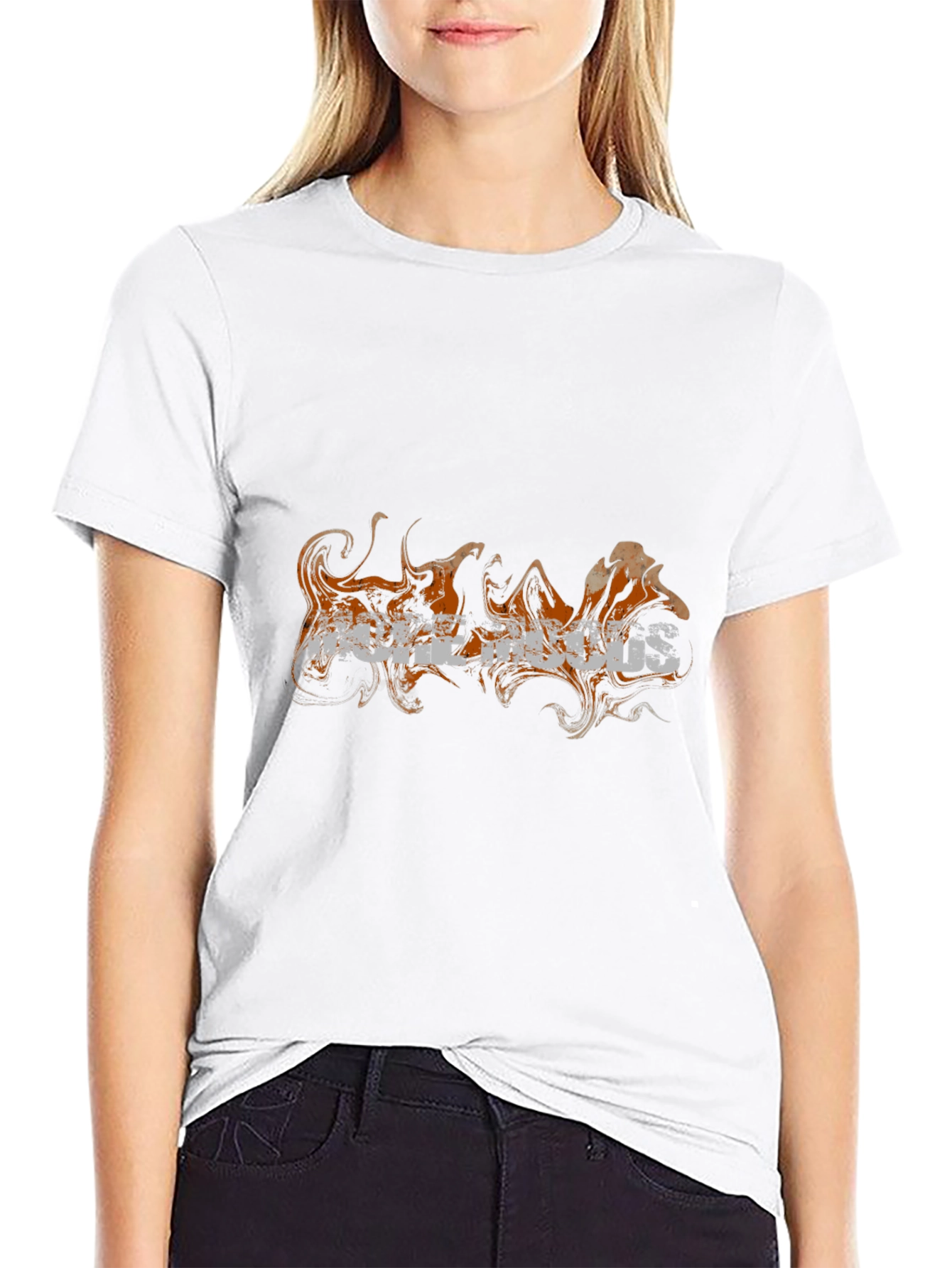 Distressed Graphic Black T-Shirt