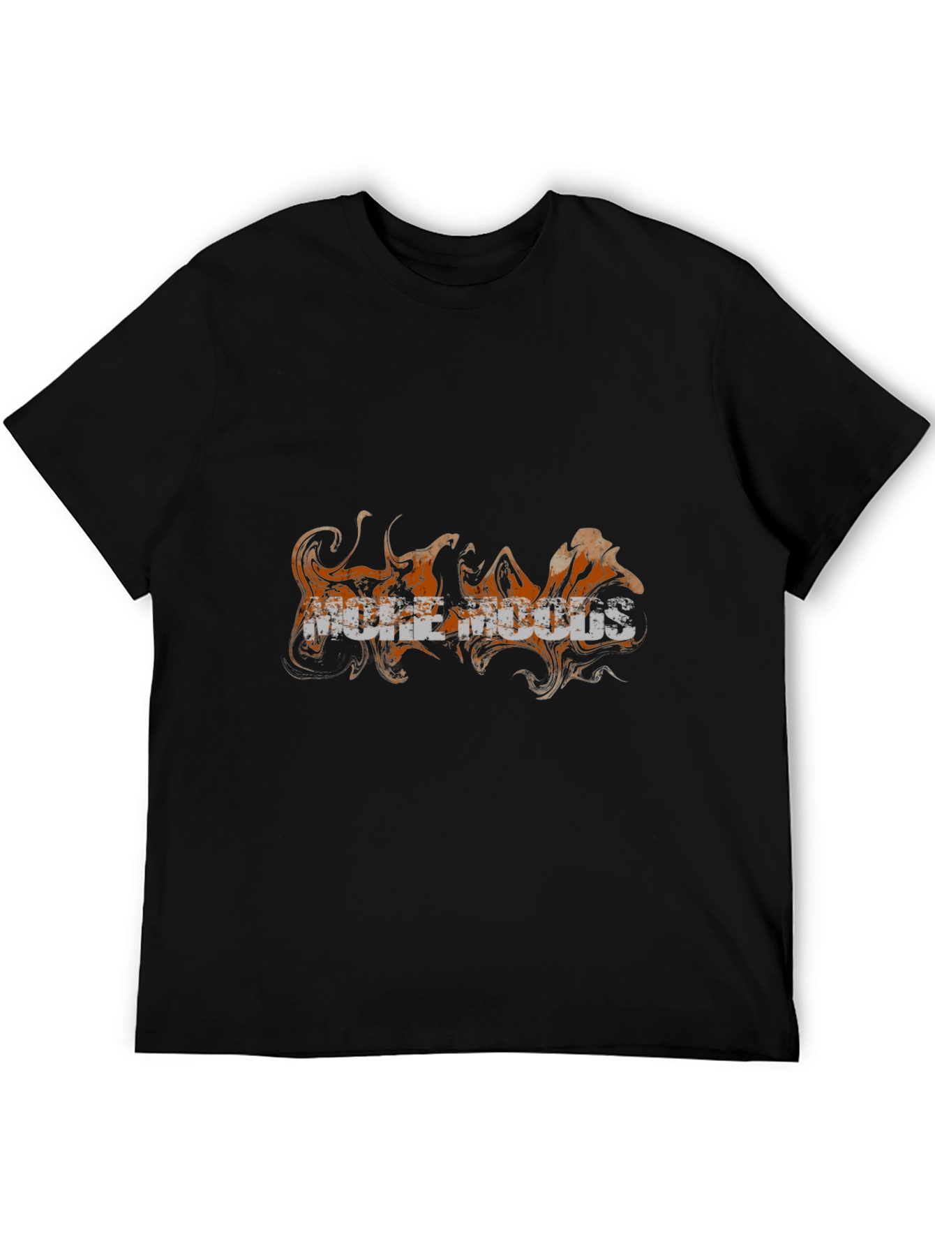 Distressed Graphic Black T-Shirt