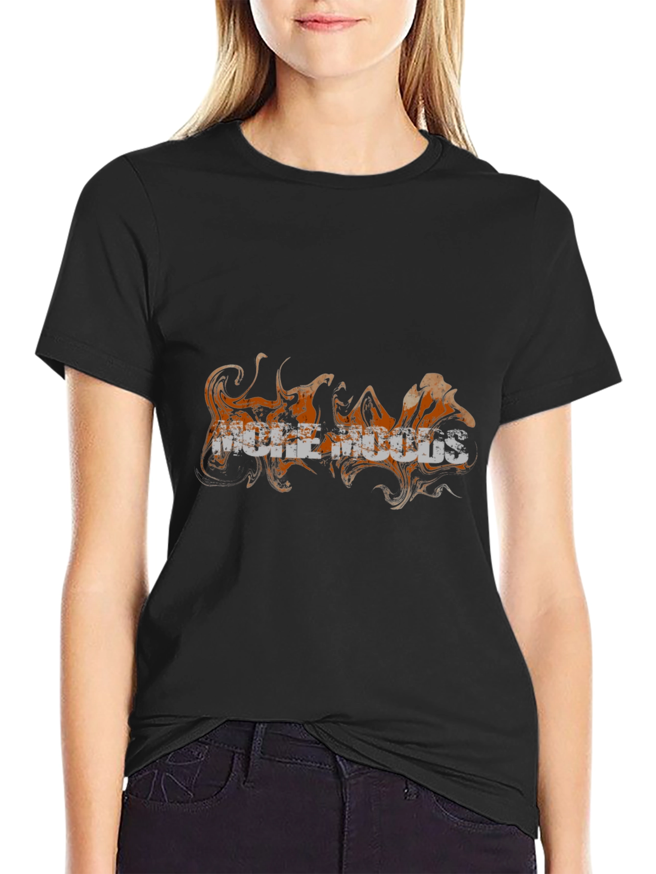 Distressed Graphic Black T-Shirt