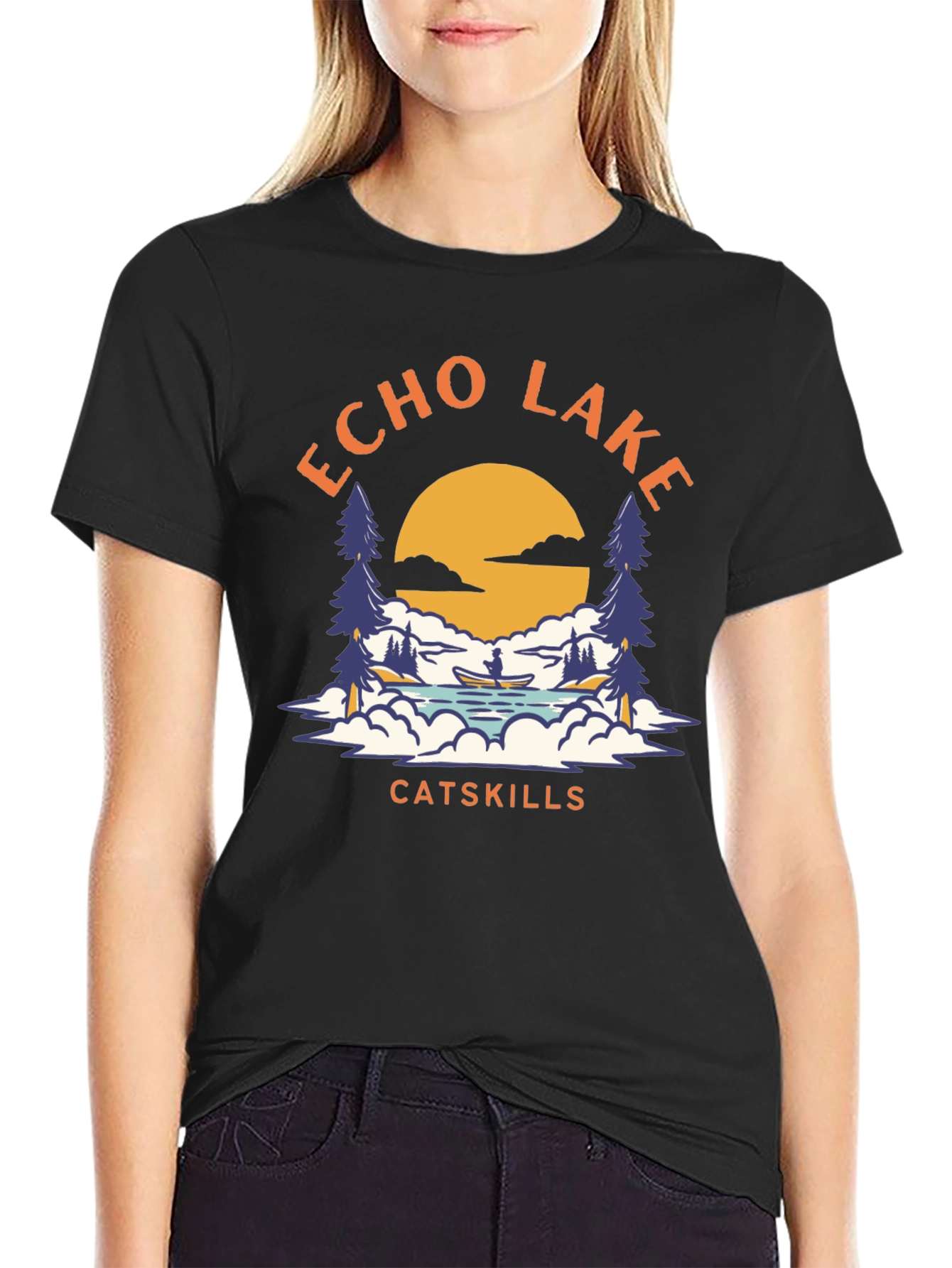 Echo Lake Catskills Graphic T-Shirt