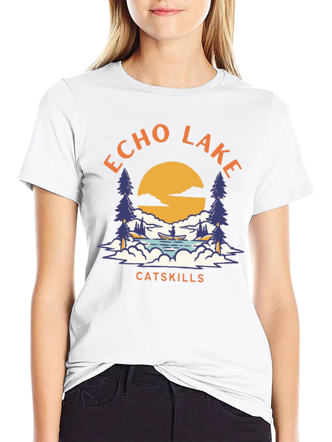 Echo Lake Catskills Graphic T-Shirt