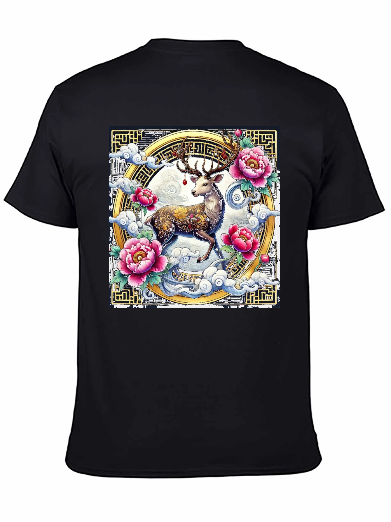 Deer Floral Graphic T-Shirt