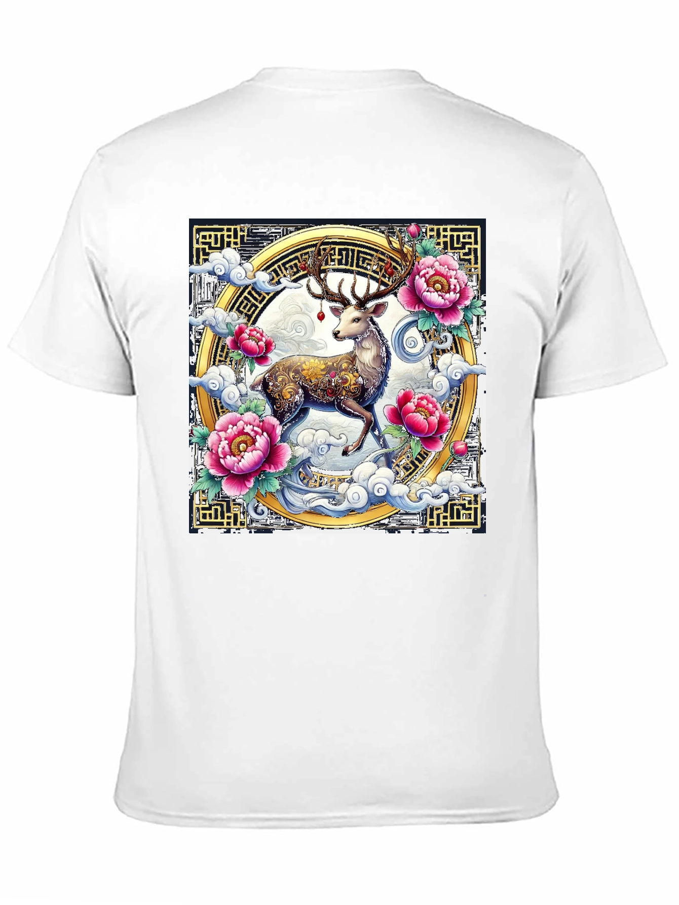Deer Floral Graphic T-Shirt