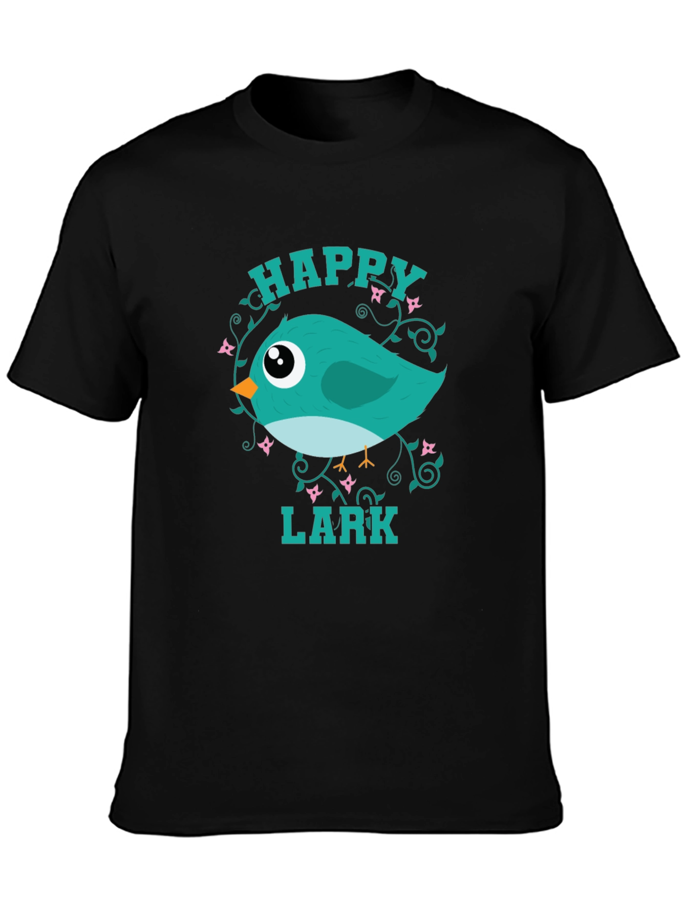 Happy Lark Graphic Tee - Cute Bird T-Shirt