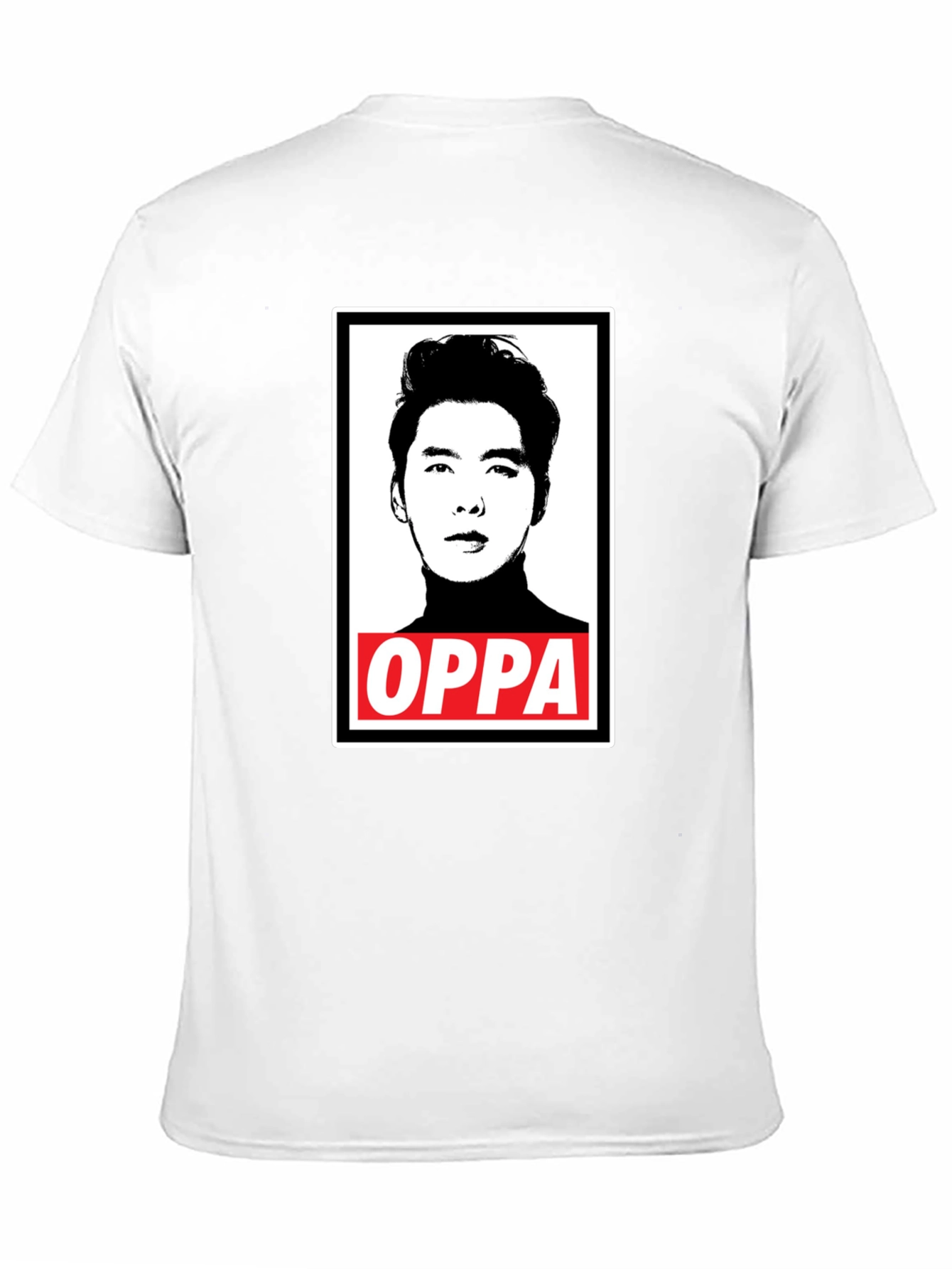 Oppa Portrait Graphic Black T-Shirt