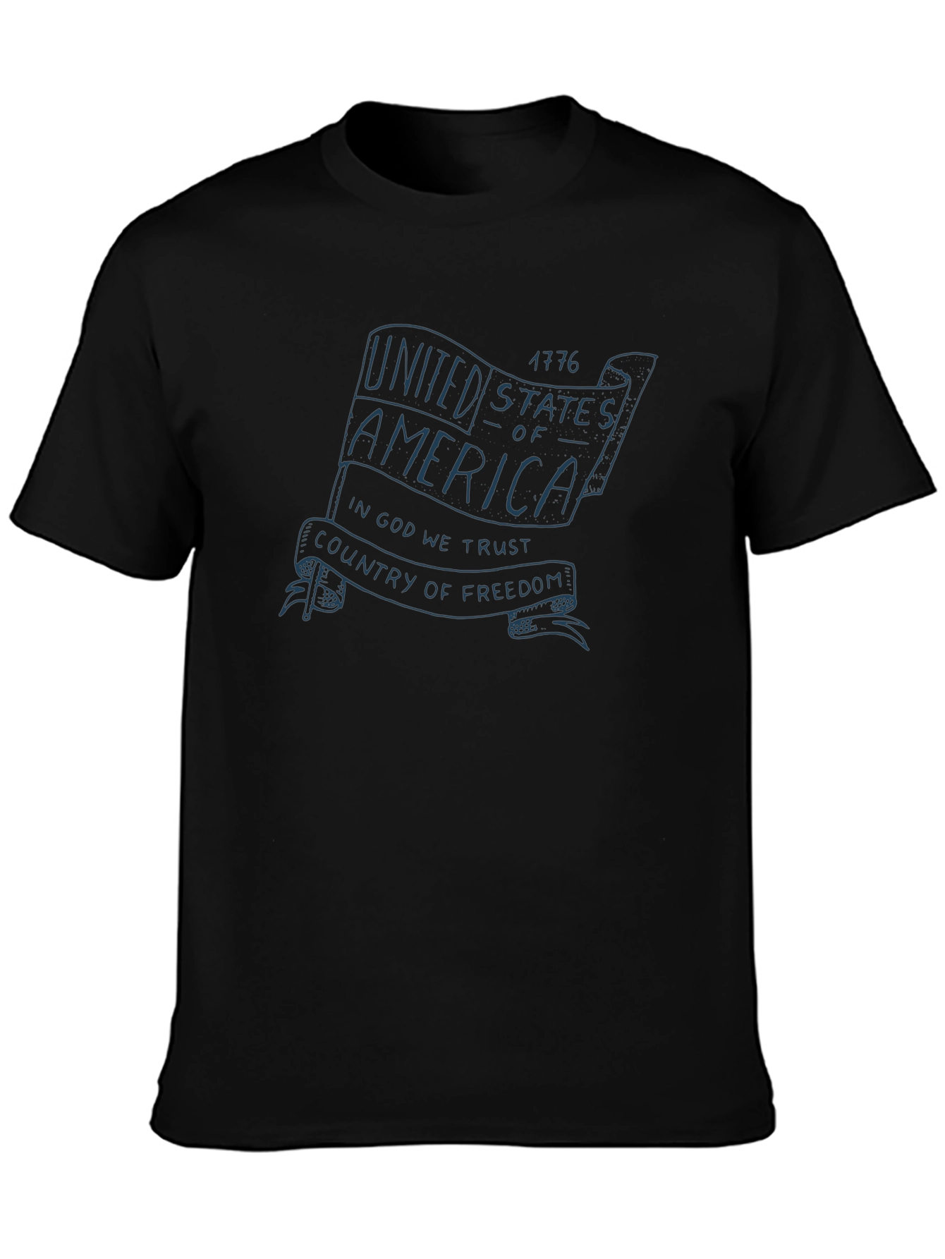 USA Flag Graphic Print T-Shirt - Patriotic Pride