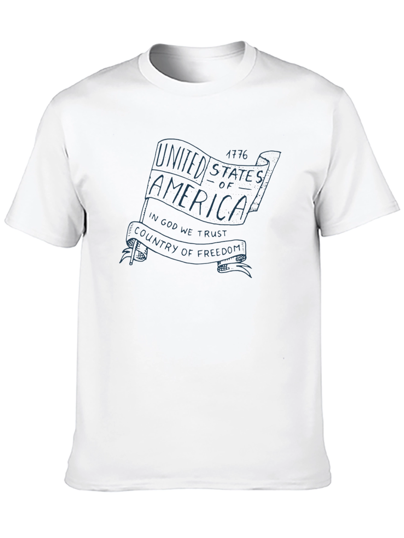 USA Flag Graphic Print T-Shirt - Patriotic Pride
